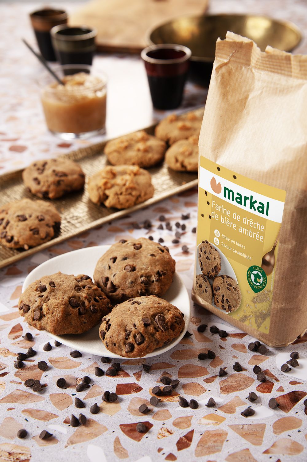 Coockies a la farine de dreche ambree bio markal Coockies a la farine de dreche ambree bio markal