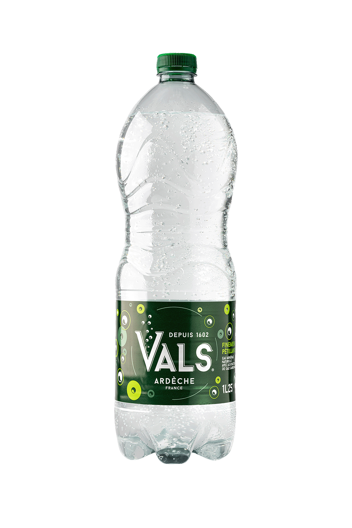 Finely sparkeling natural mineral water
