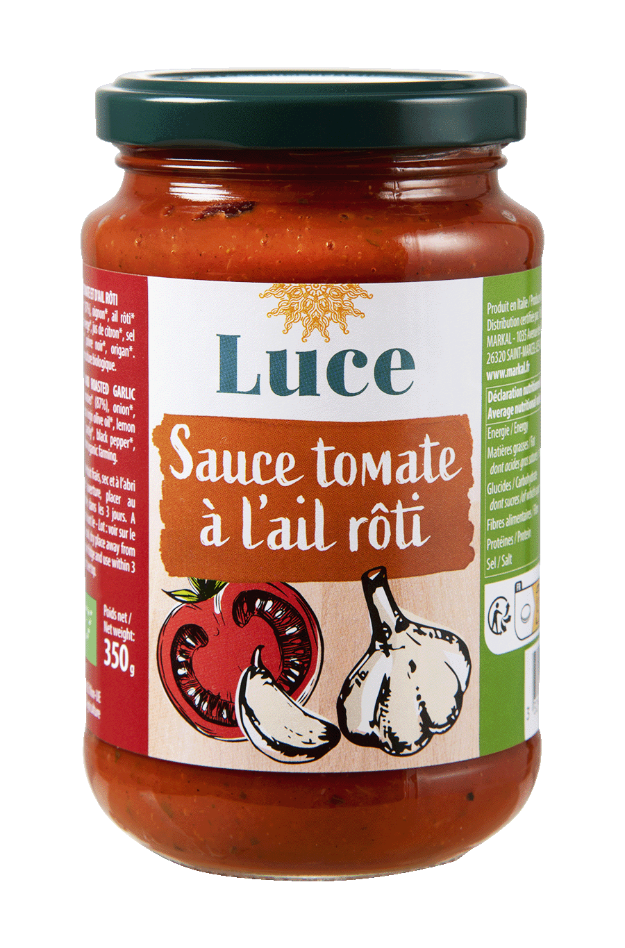 Sauce tomate à l'ail rôti