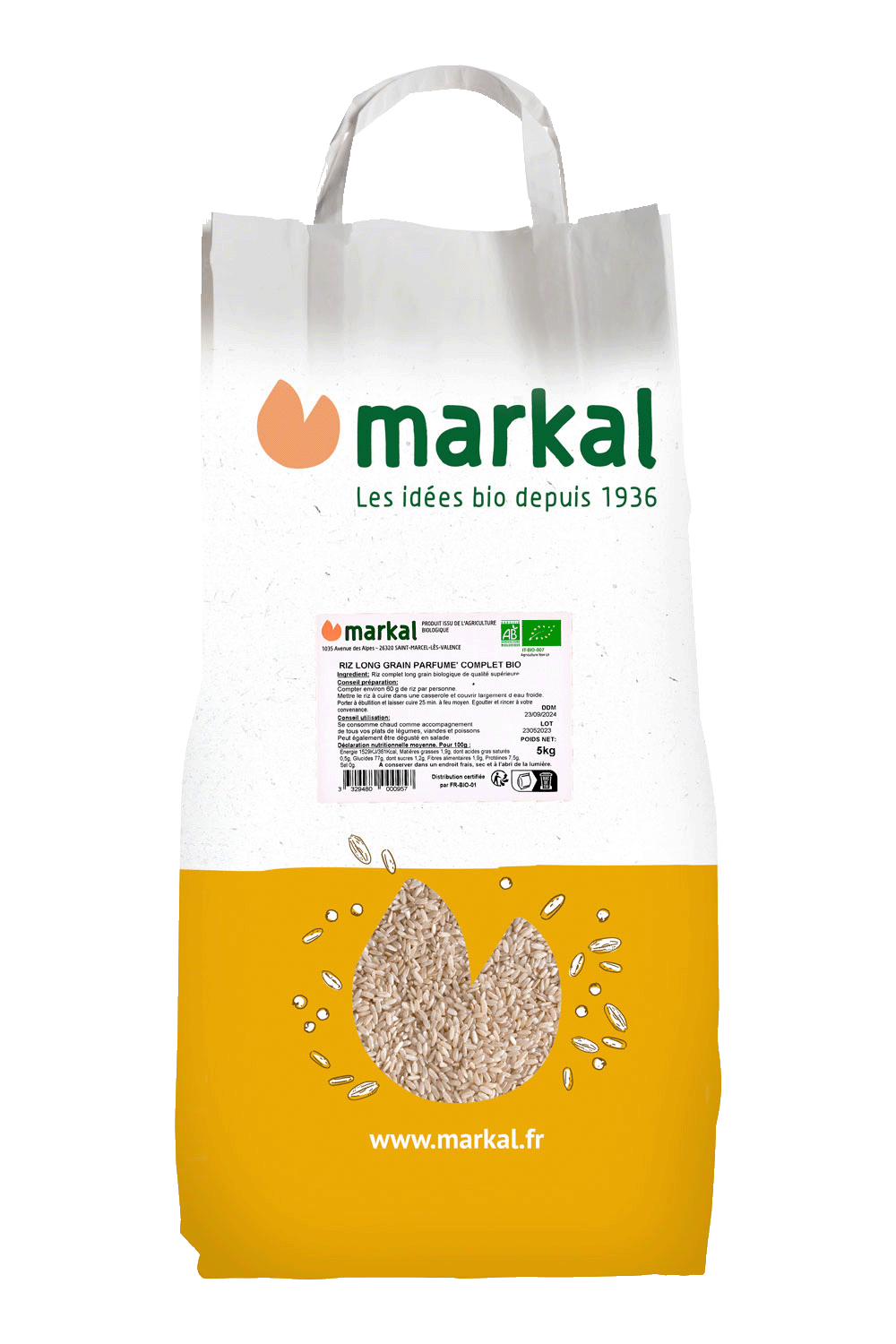 Riz rond complet bio - Markal