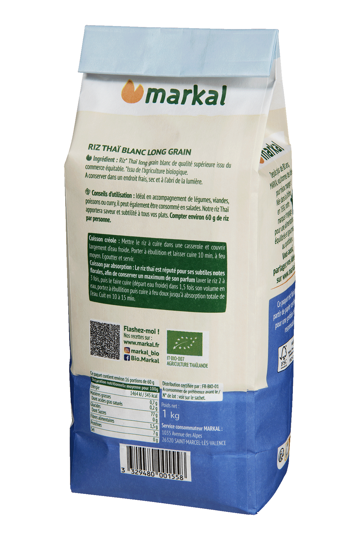 Fairtrade white Thai rice