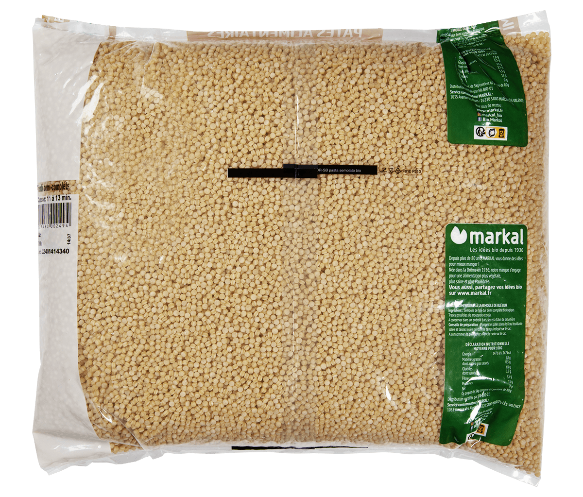 Piombi half-whole pearled pasta