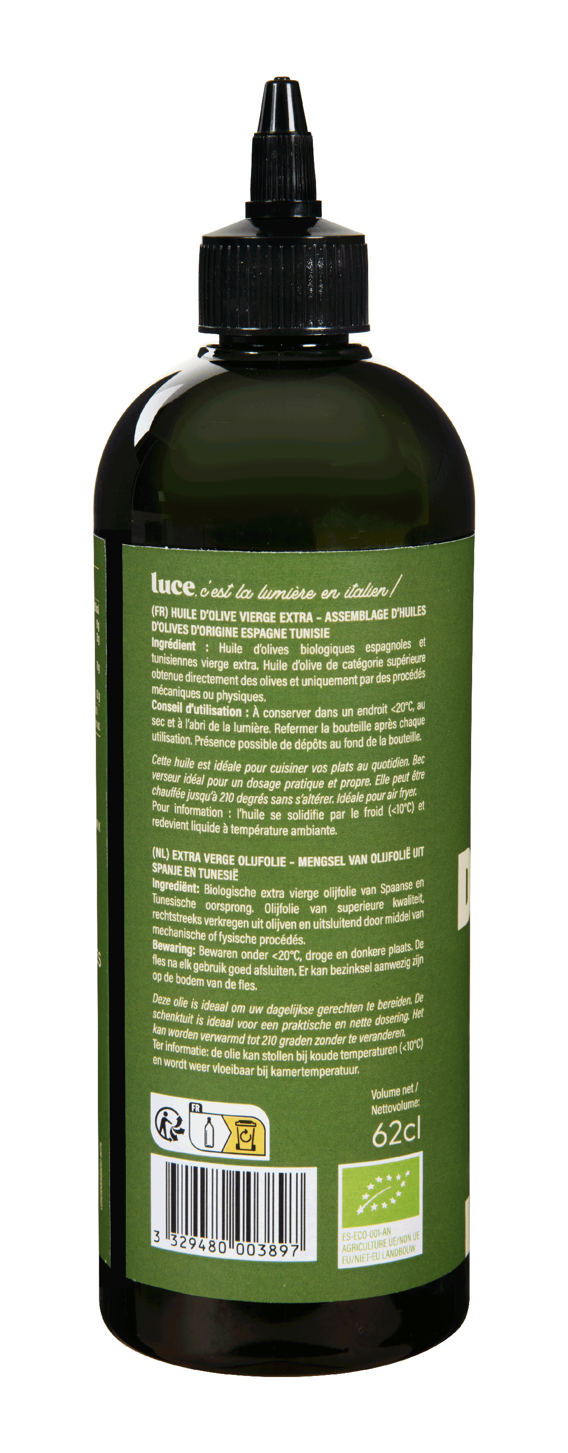 Squeeze huile d'olive vierge extra cuisson