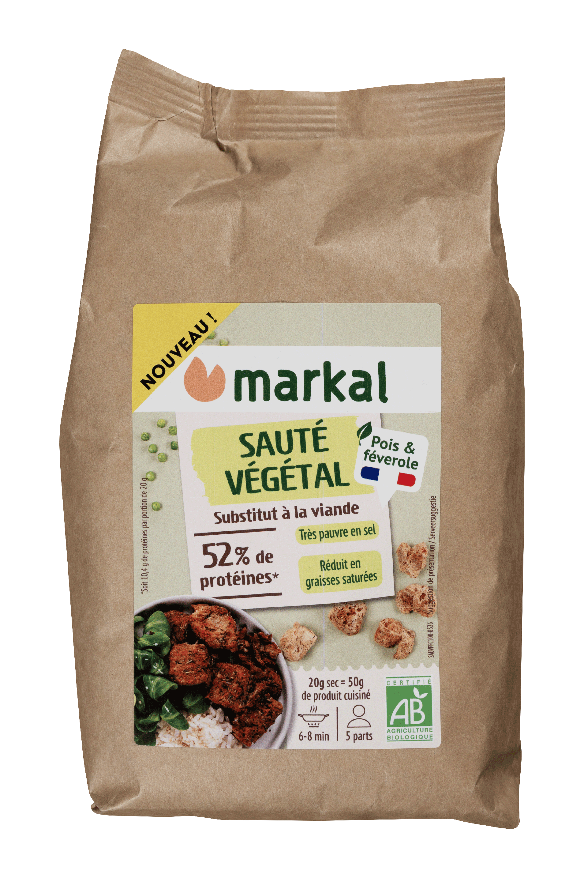 Sauté végétal pois & féverole