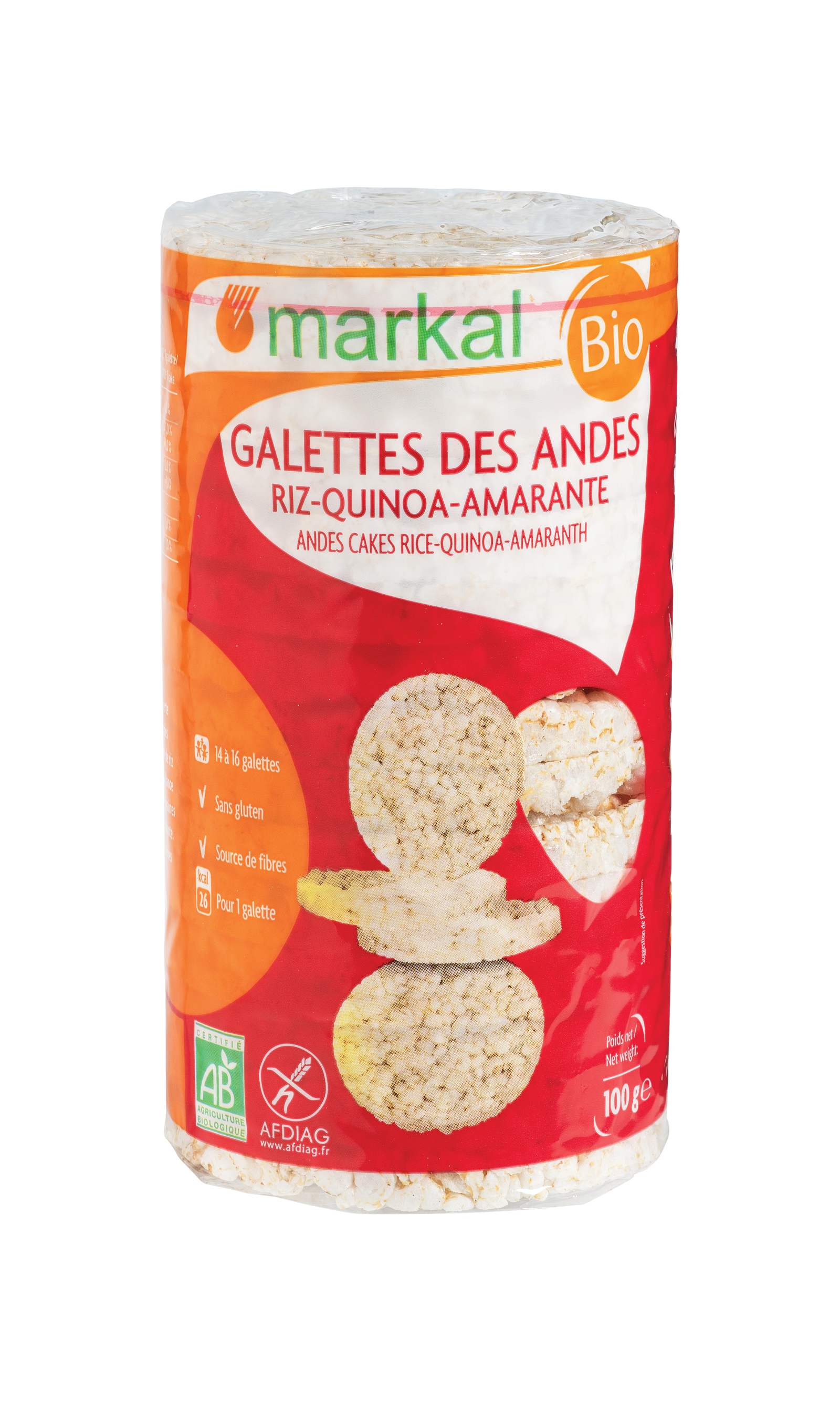 Galettes de riz saveur des Andes (quinoa / amarante)