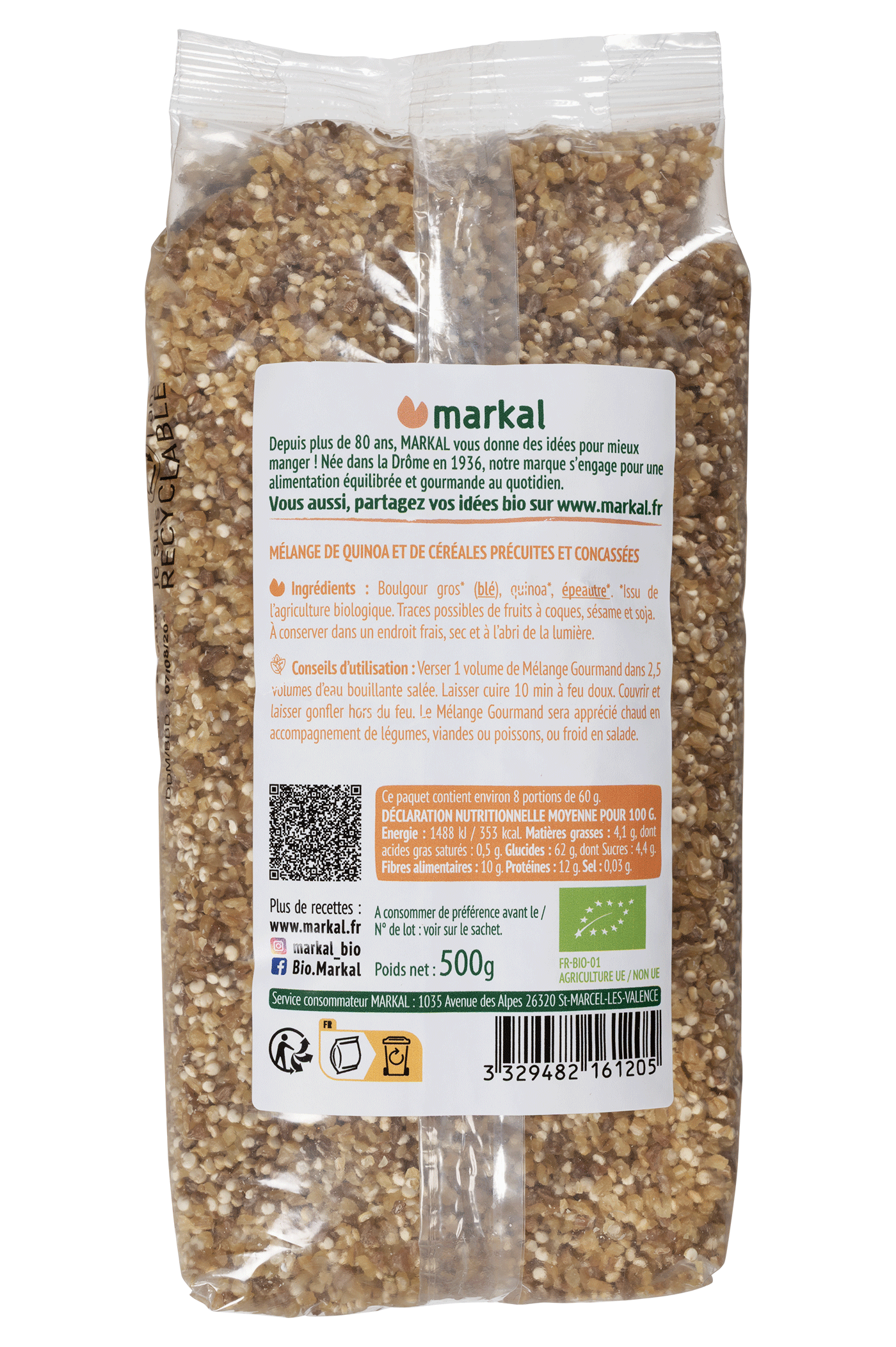 Mélange gourmand (boulgour quinoa épeautre)