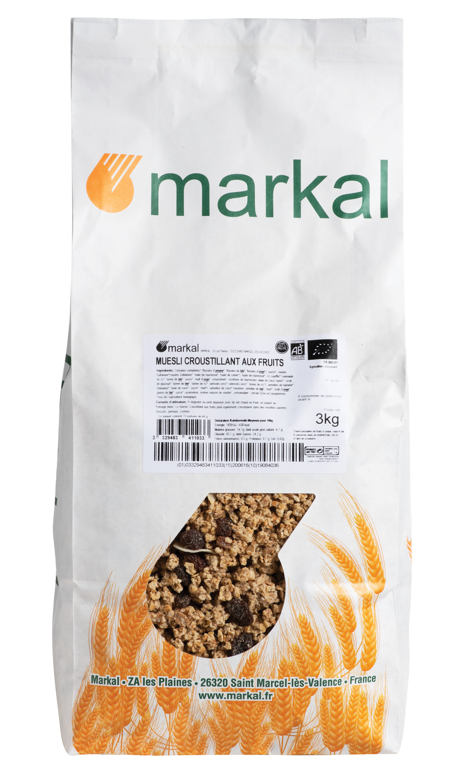 Muesli croustillant aux fruits
