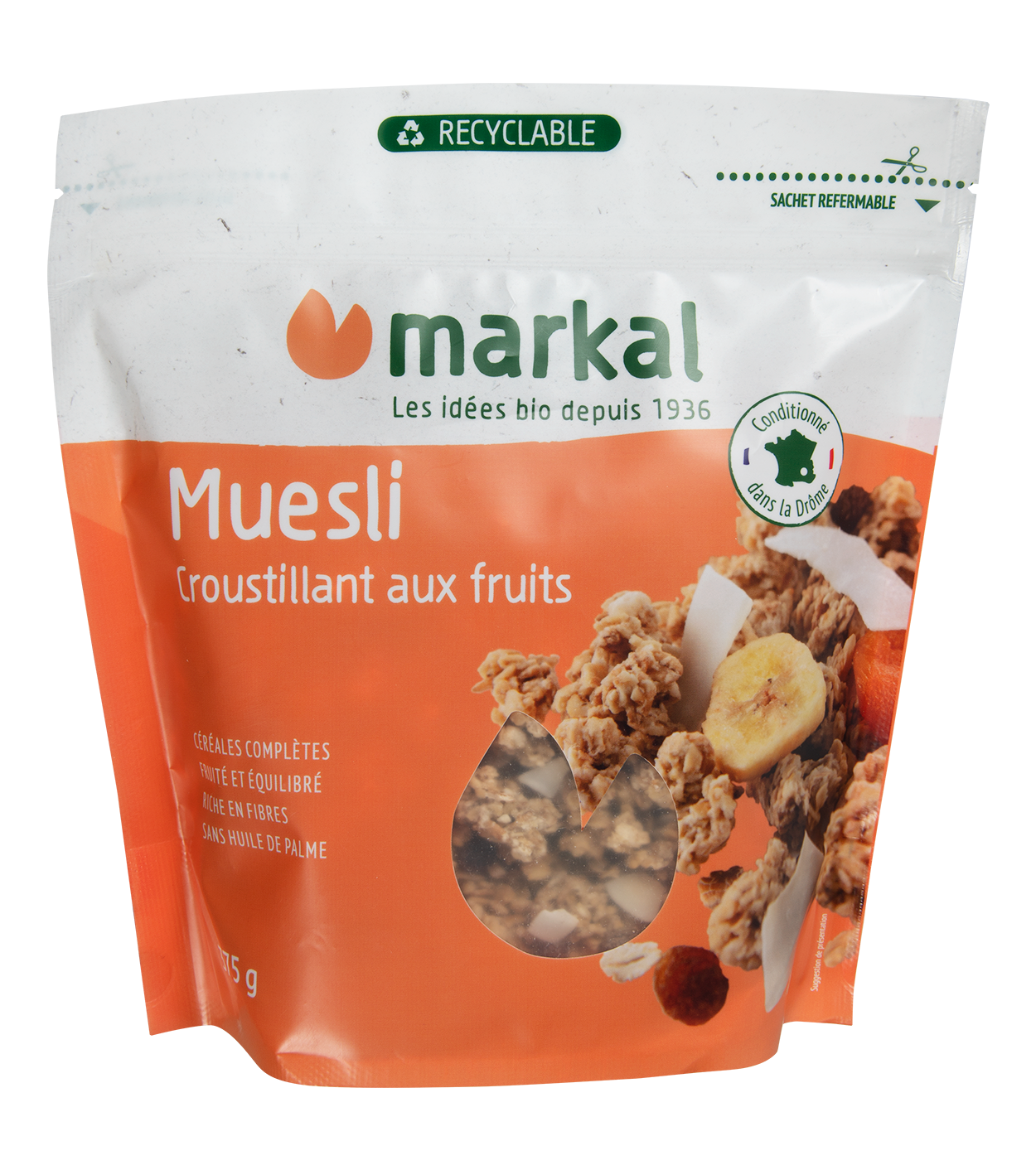 Muesli Croustillant aux 3 Chocolats - U - 500 g