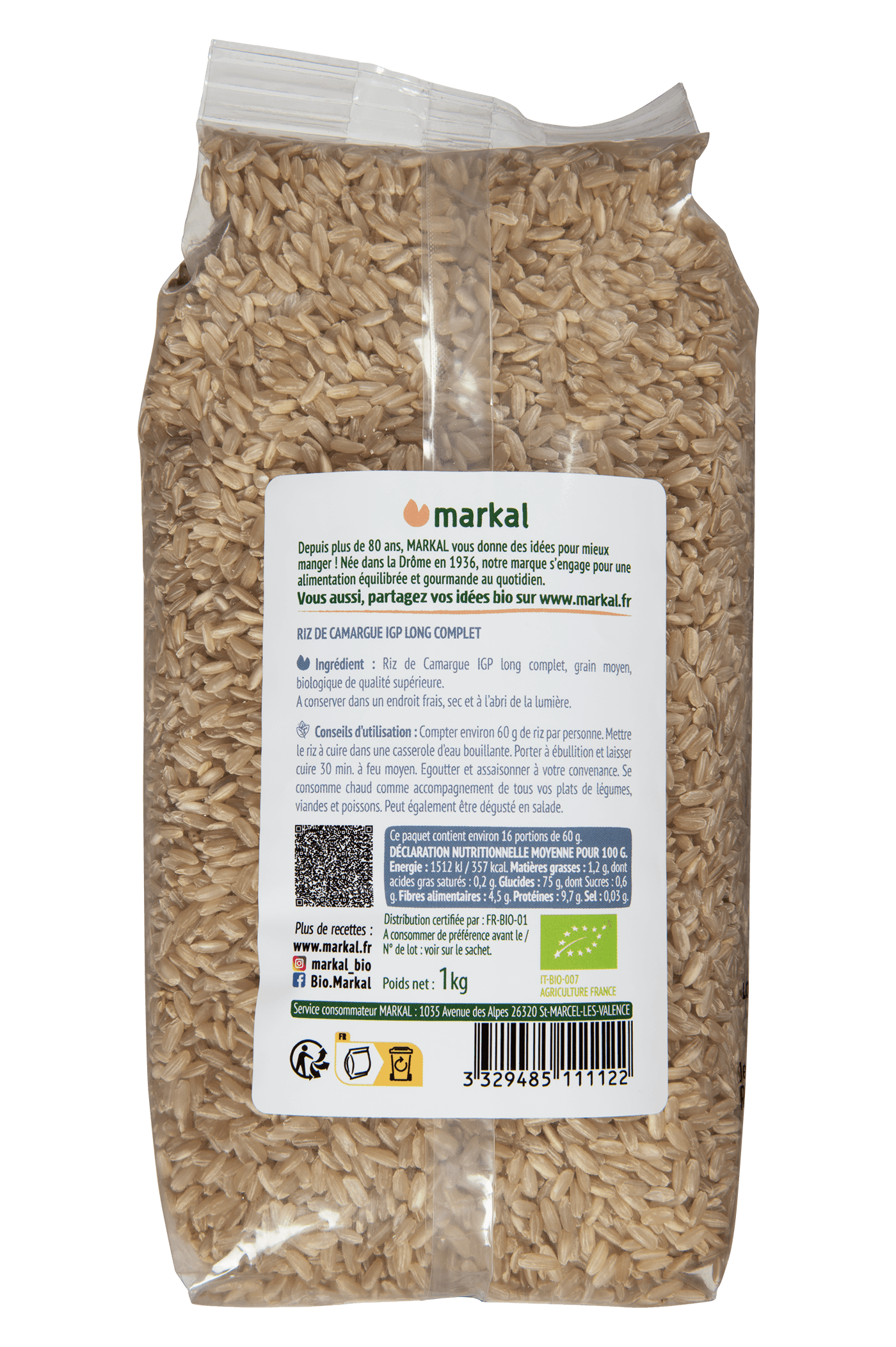 Riz long complet de Camargue