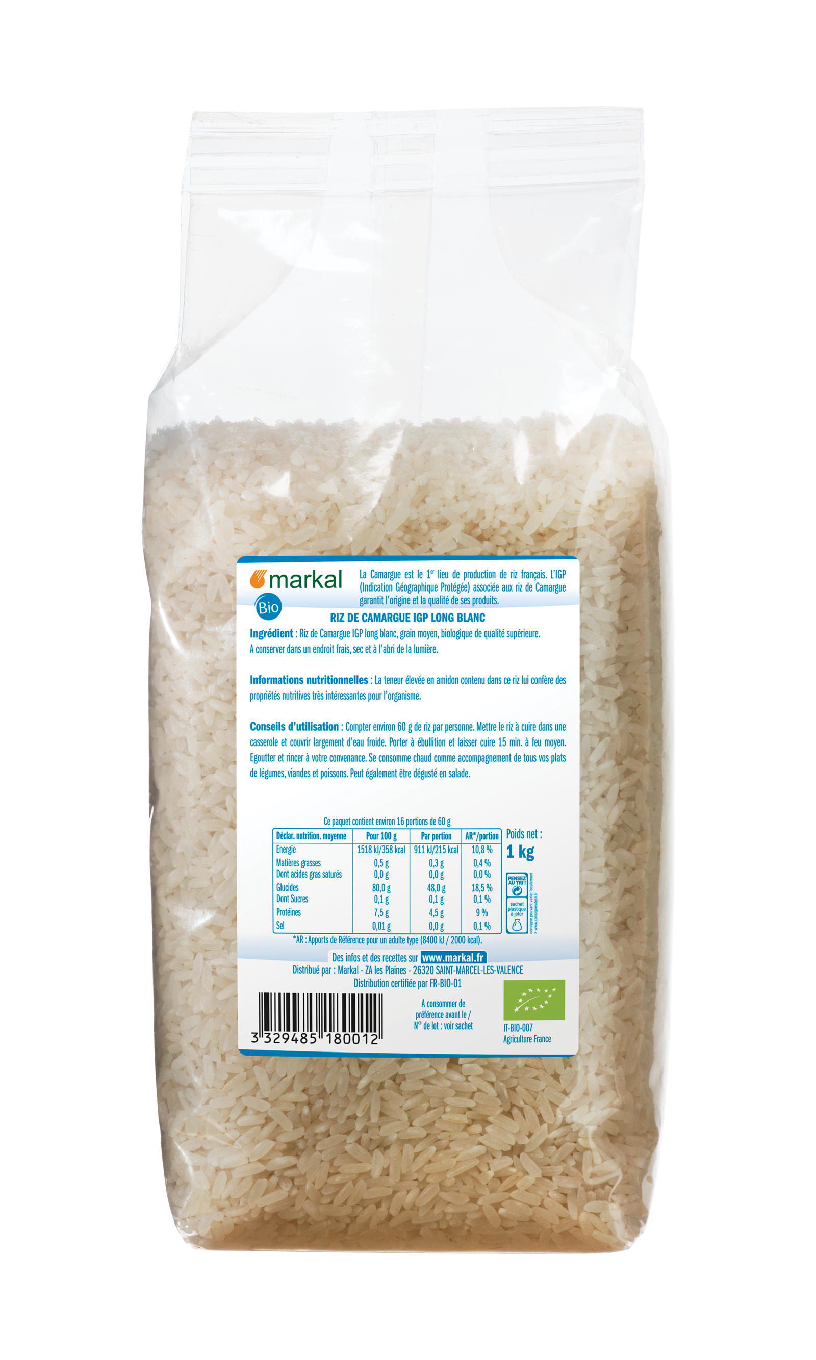 Riz long blanc de Camargue