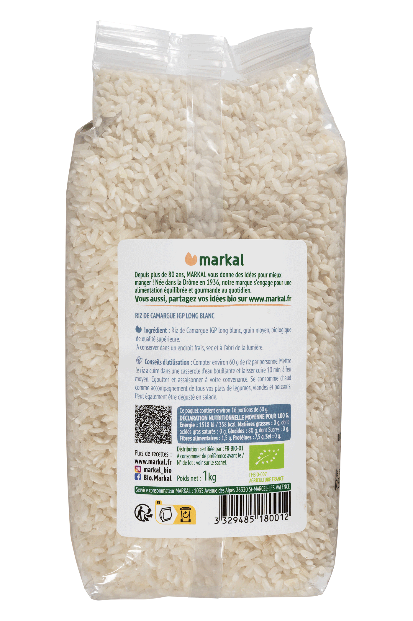 Riz long blanc de Camargue