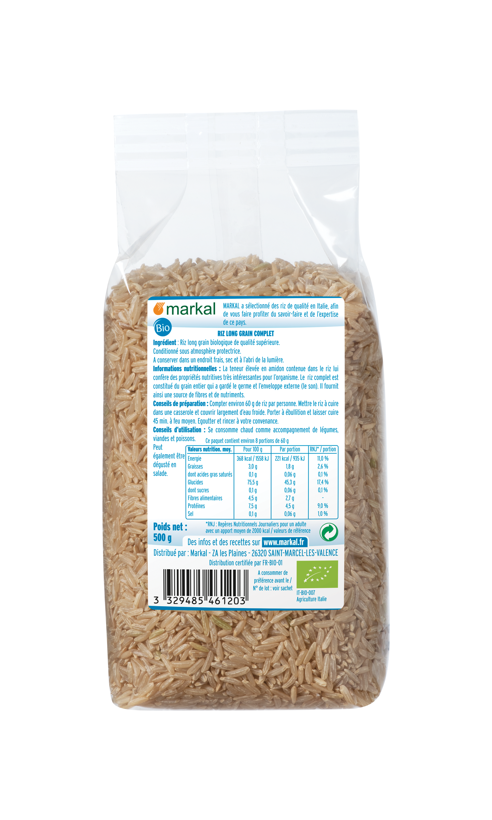 Riz parfumé complet