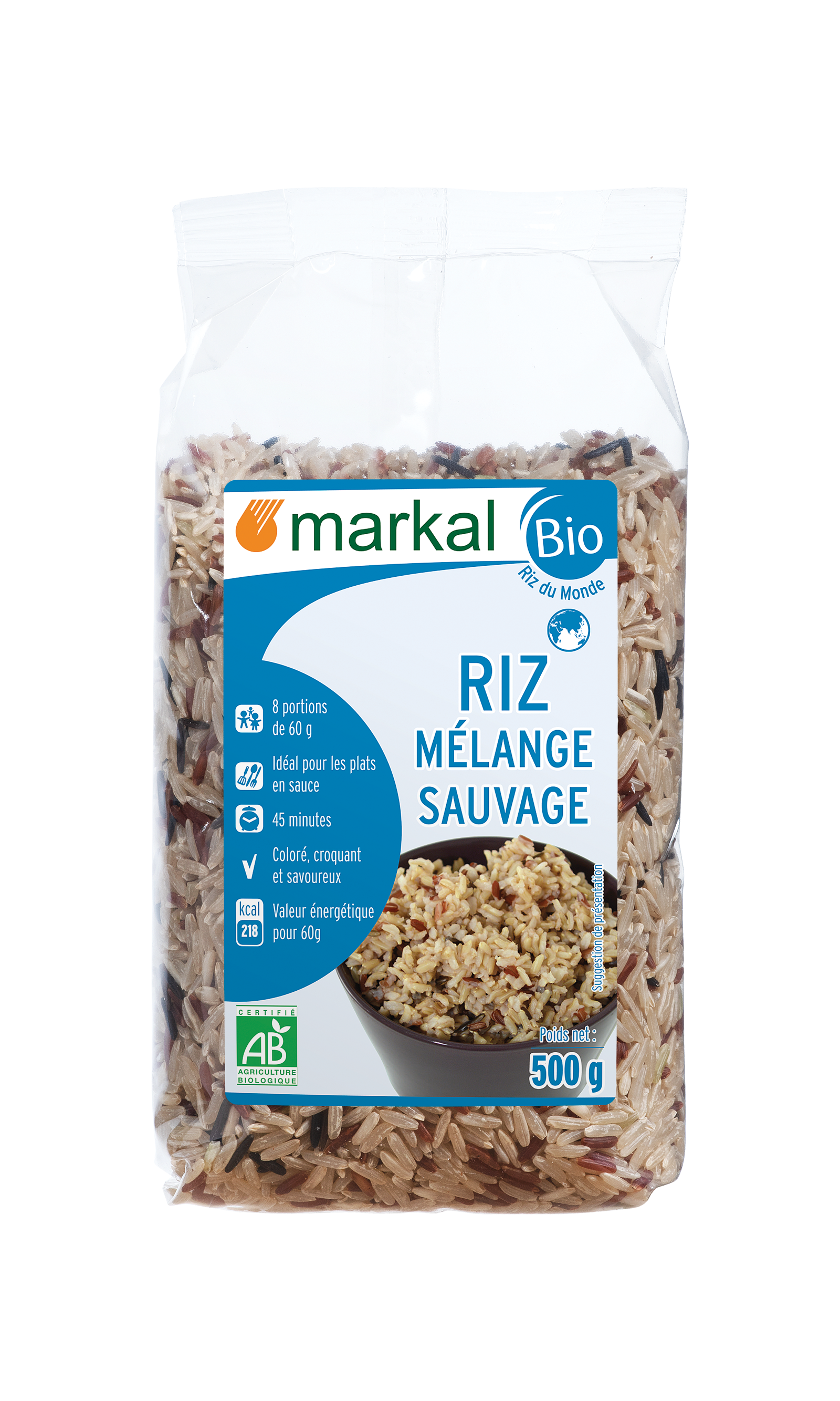 00814 Riz complet français bio 250g - Danival