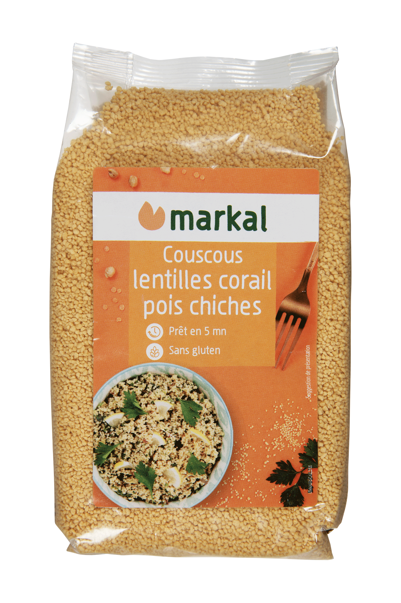 Couscous lentilles corail - pois chiches - sans gluten