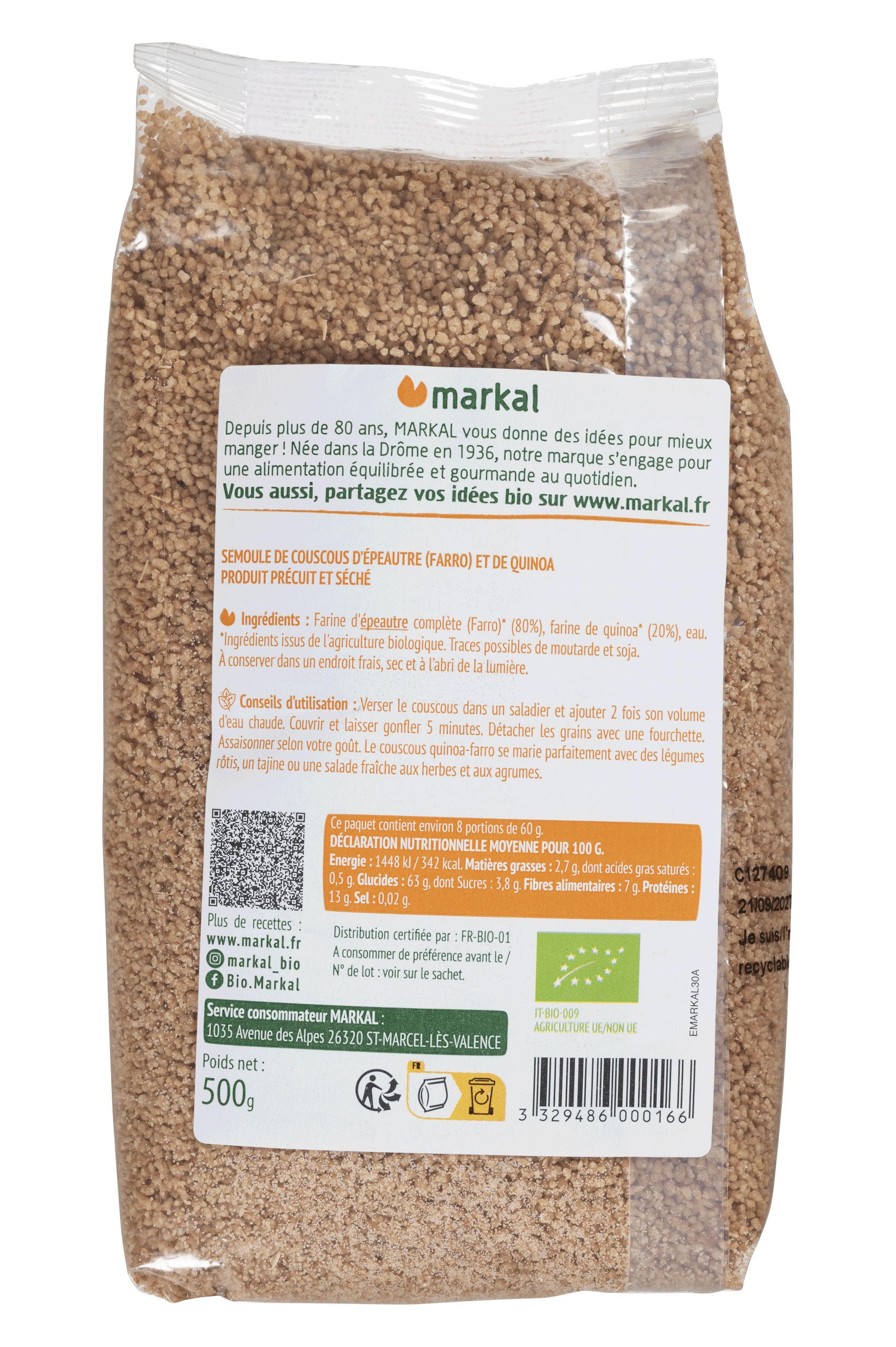 Couscous quinoa - farro (épeautre)