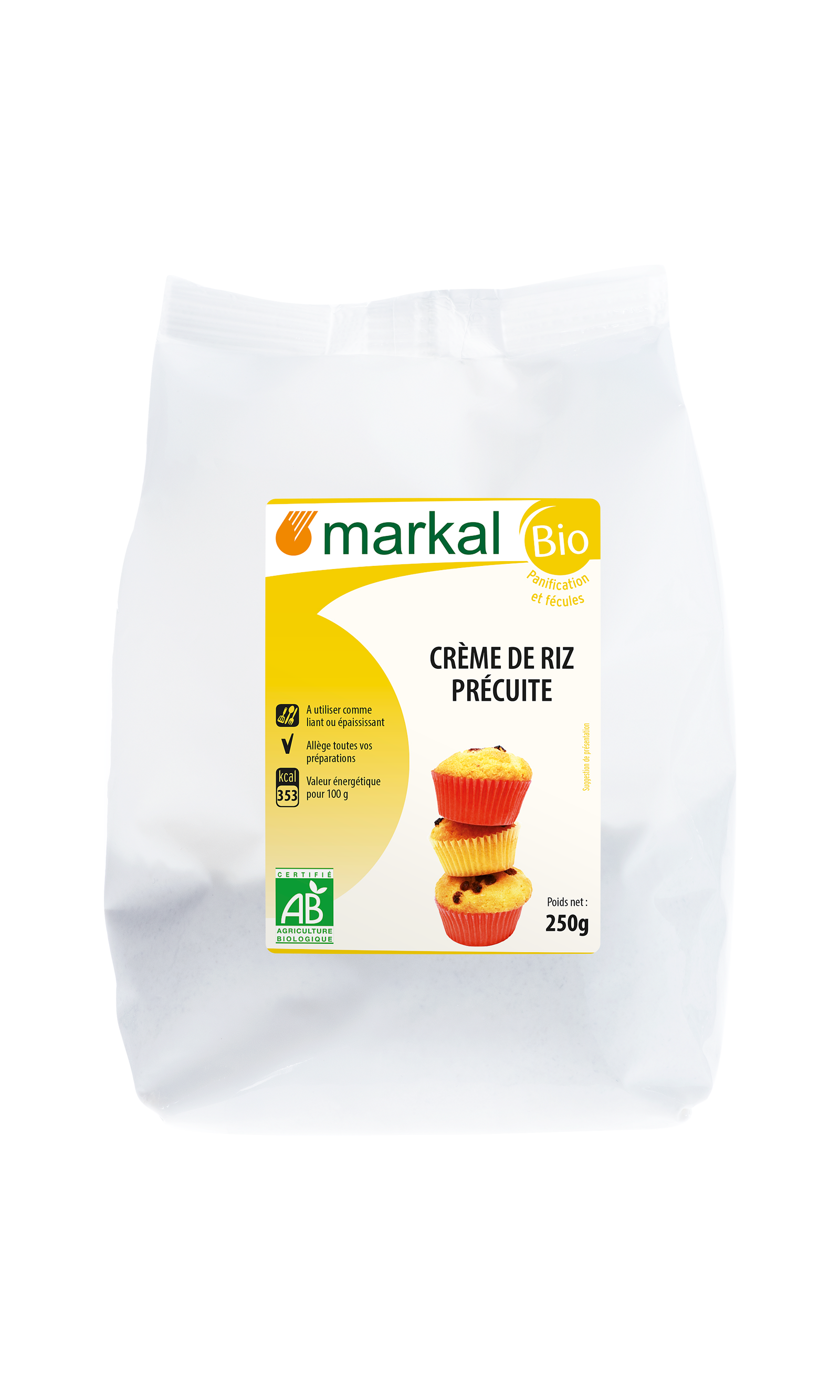 Crème de riz (farine précuite) bio - Markal