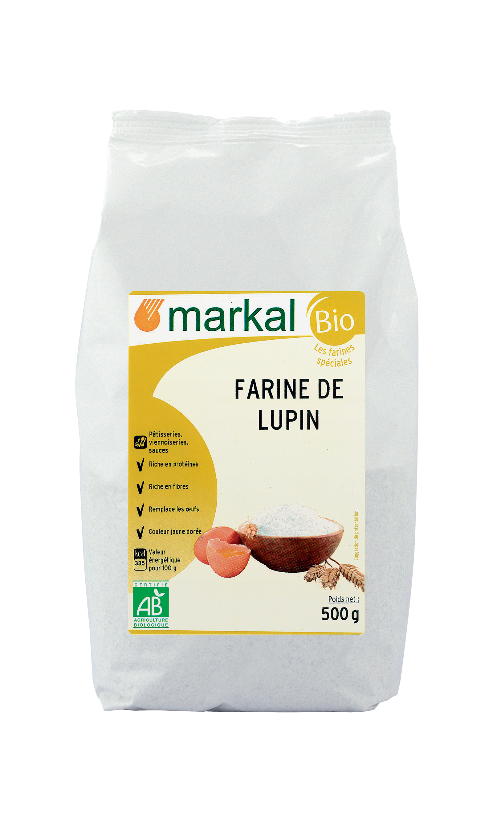 Farine De Lupin Bio - Markal - 500 g