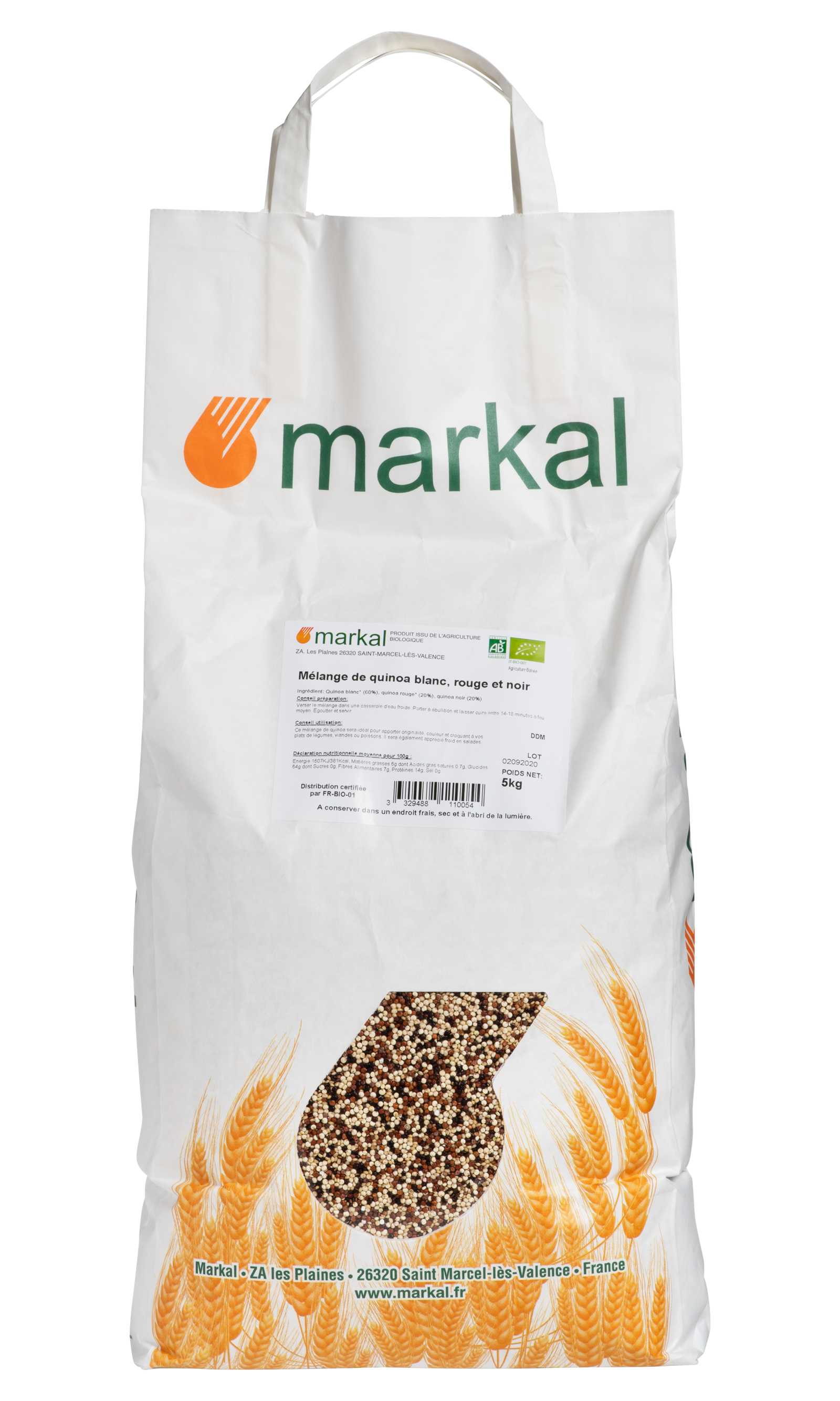 Duo de quinoa rouge et blanc bio - Markal