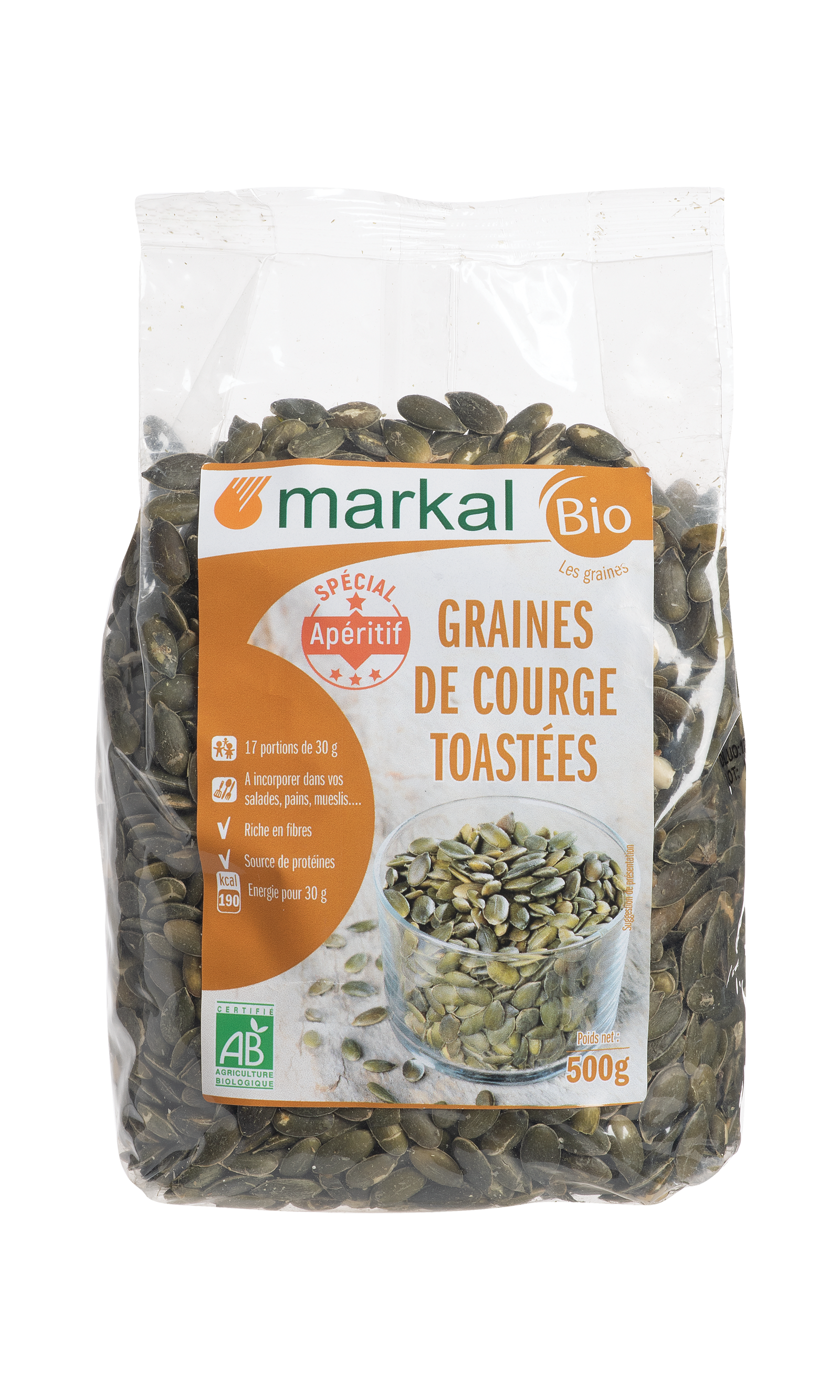 Graines de courge toastées