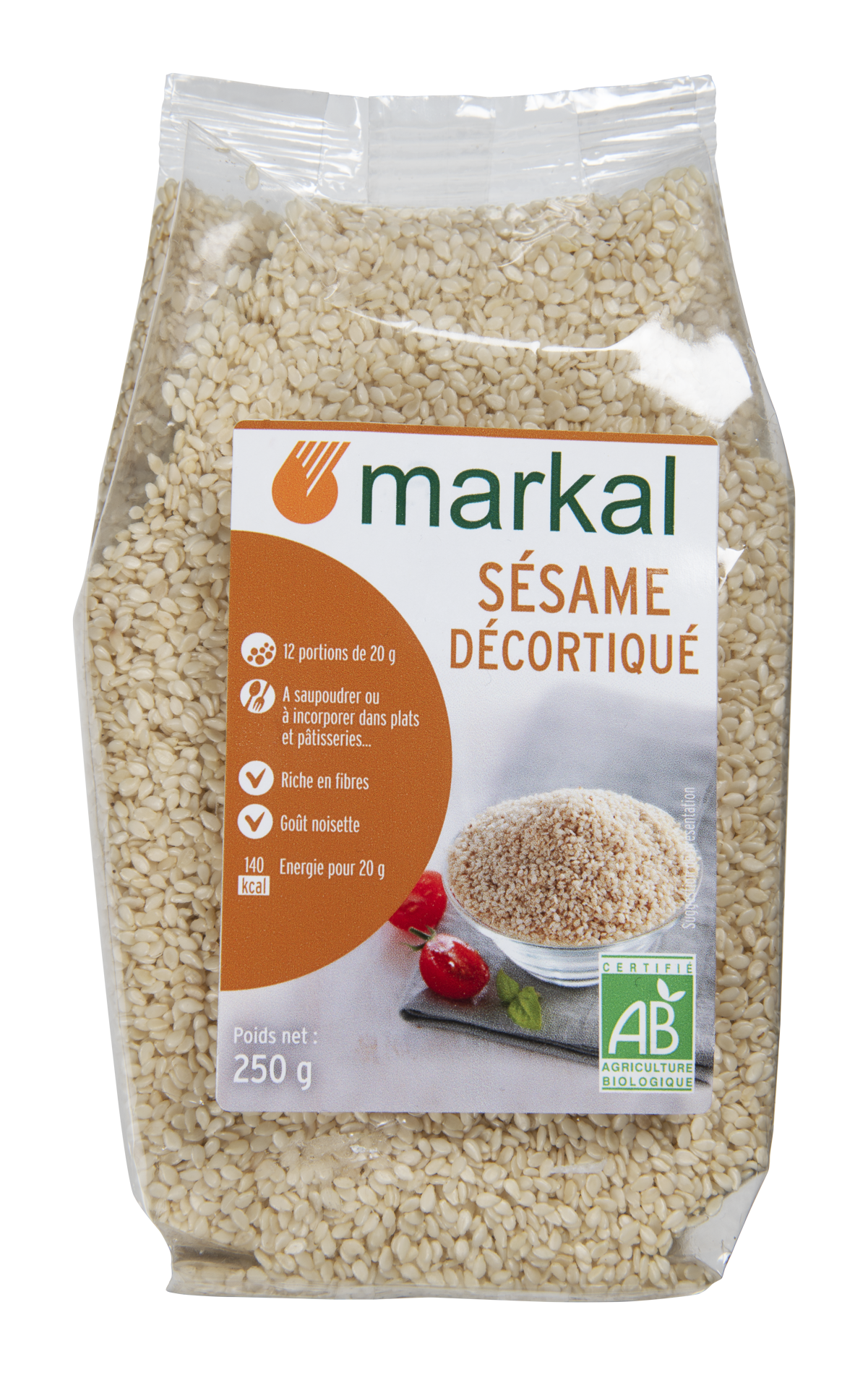 Sésame décortiqué bio - Markal