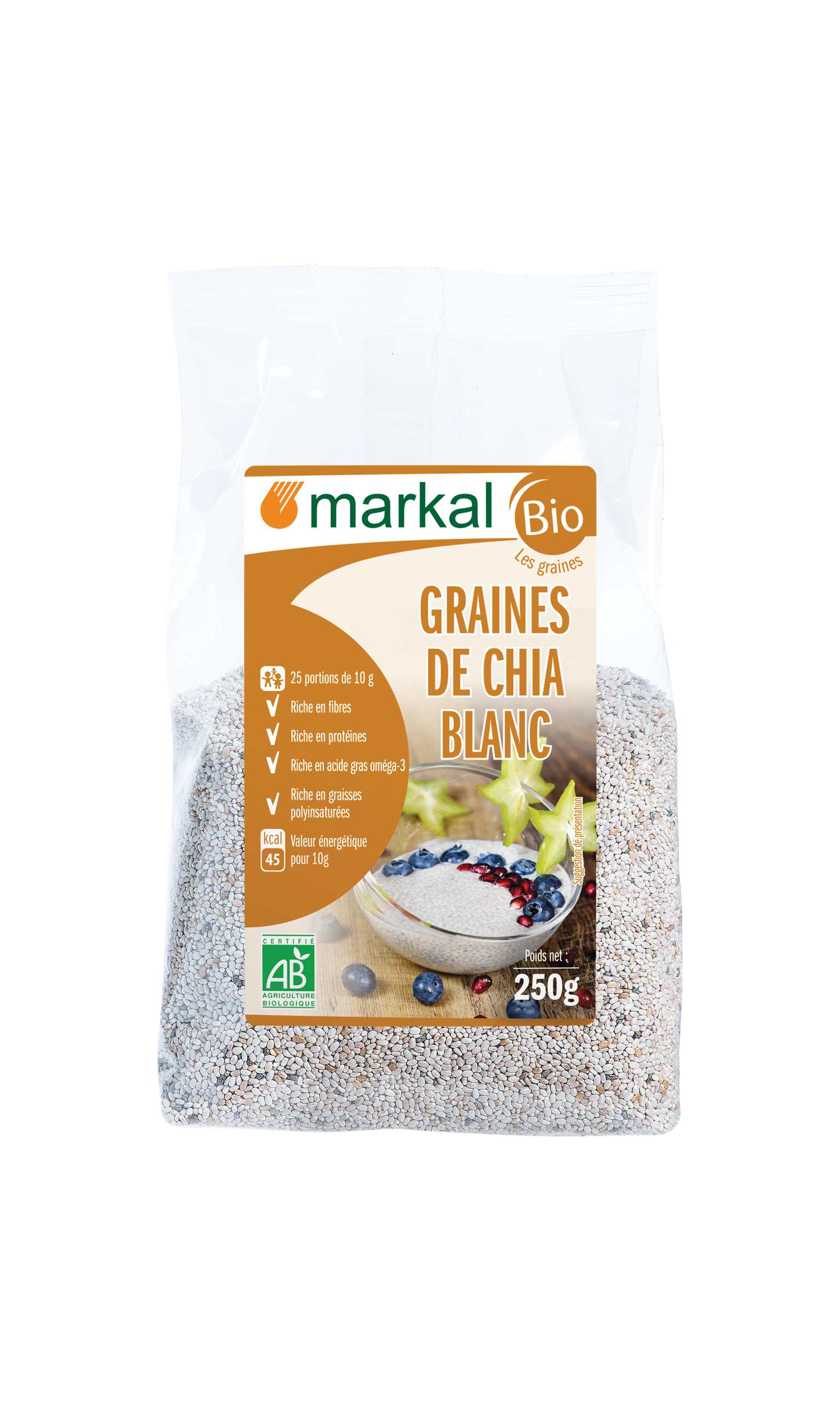 Graines de chia blanc
