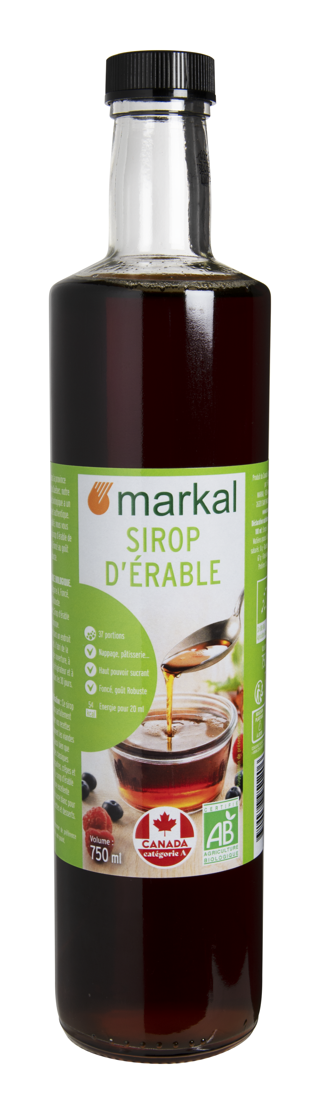 Sirop d'érable bio - Markal