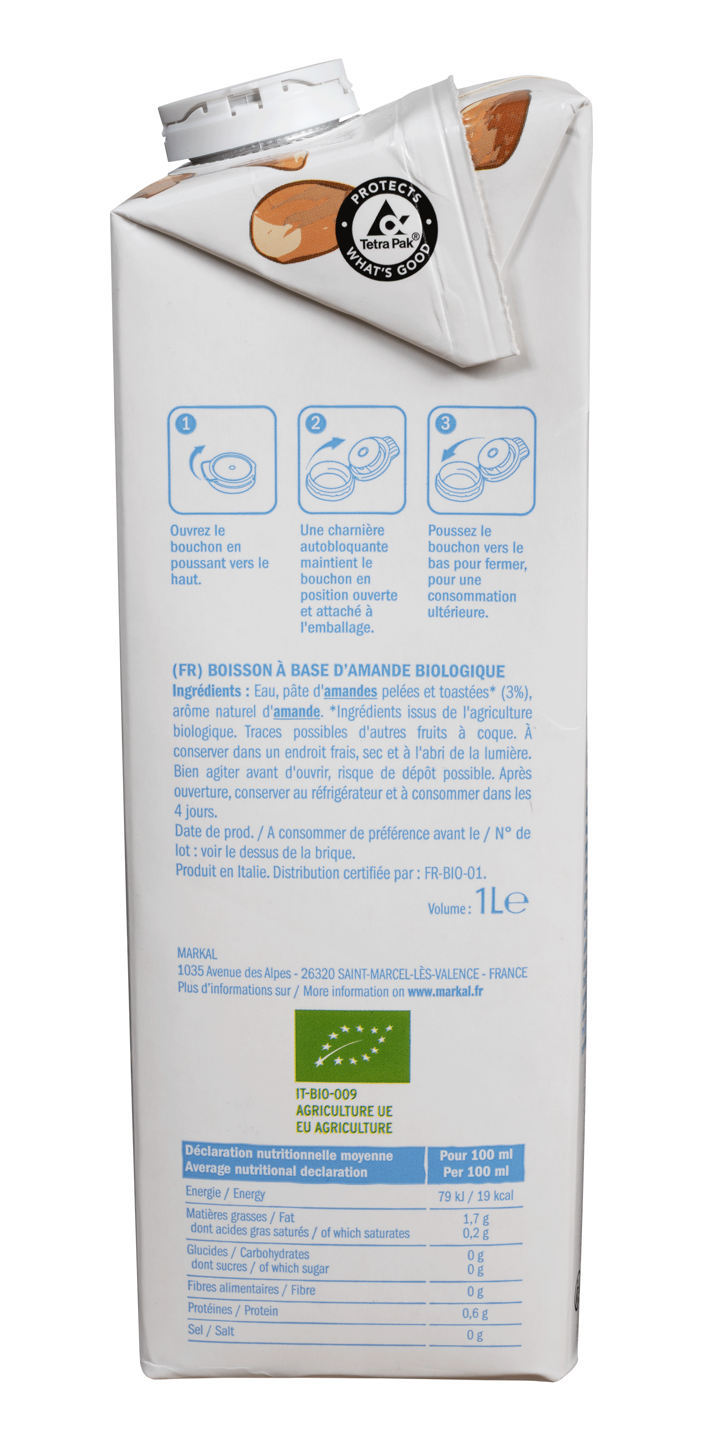Boisson d'amande nature