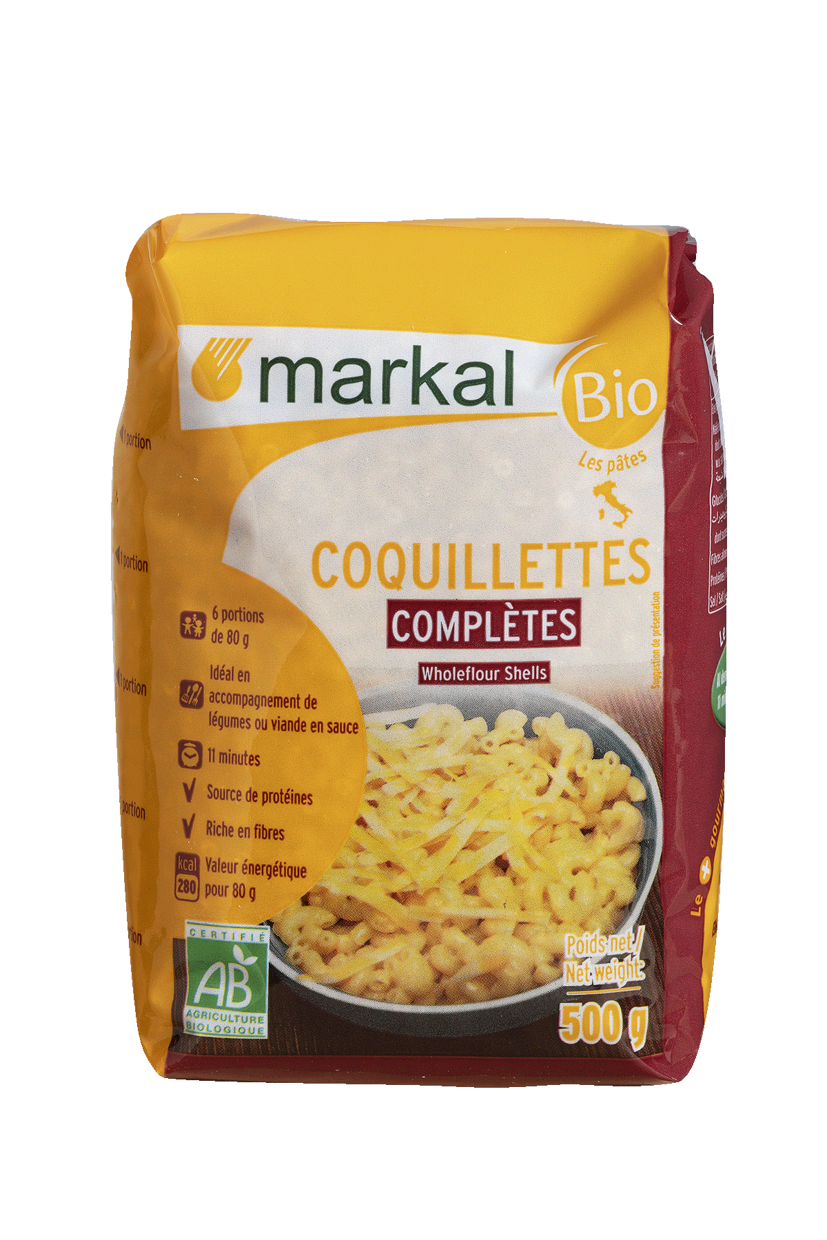 Coquillettes complètes bio - Markal