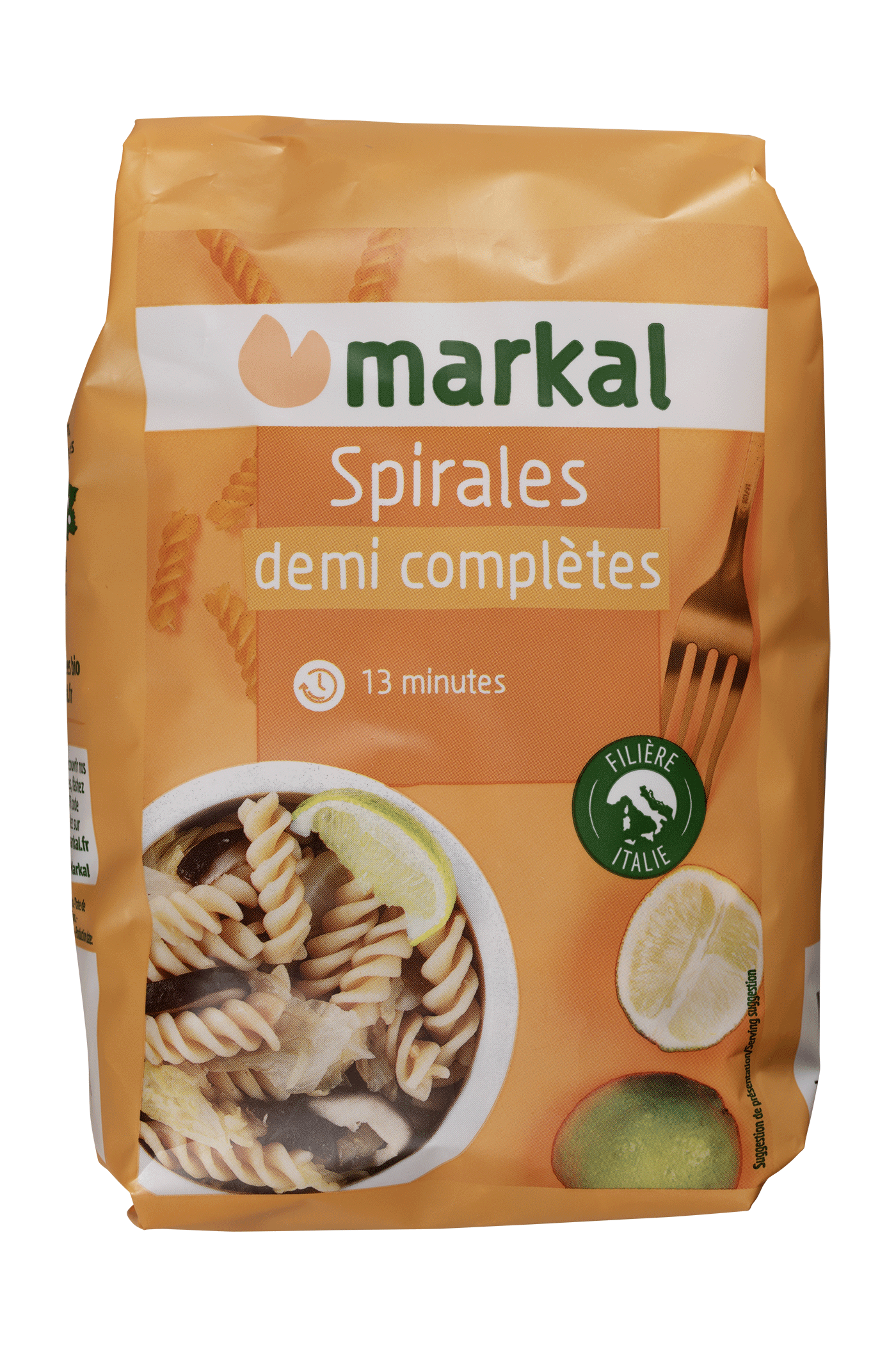 Spirales demi complètes
