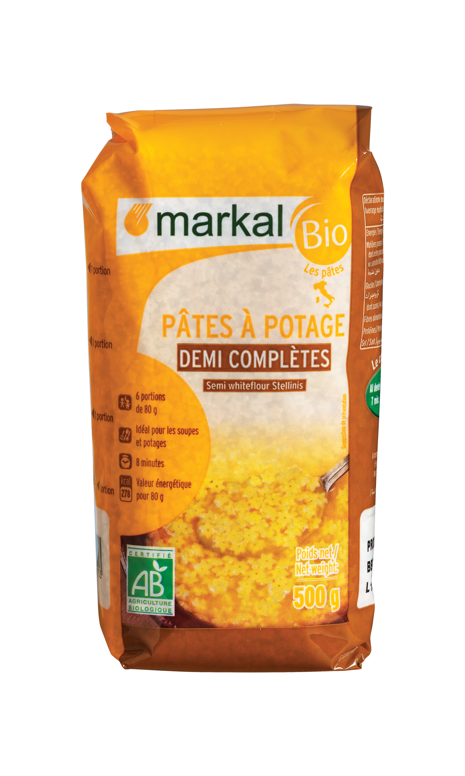 Pâtes à potage 1/2 complètes
