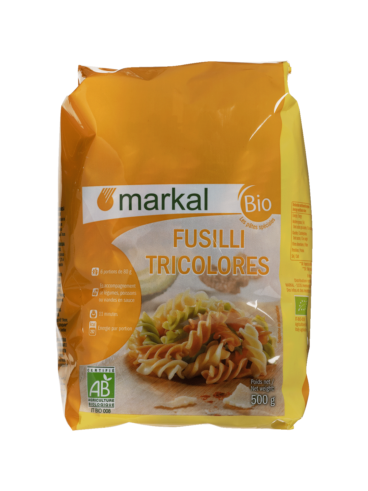 Fusilli 3 couleurs