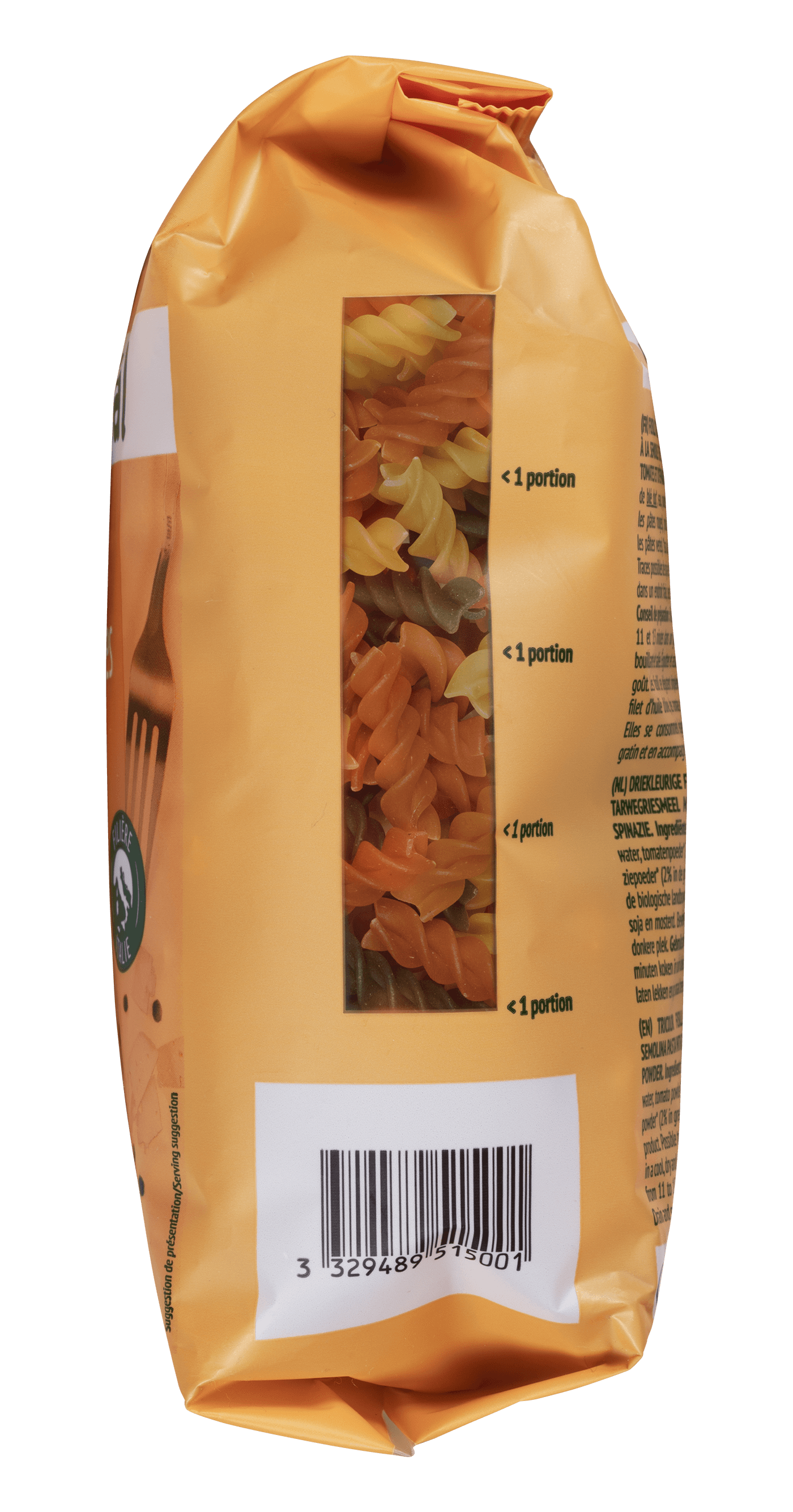 Fusilli 3 couleurs