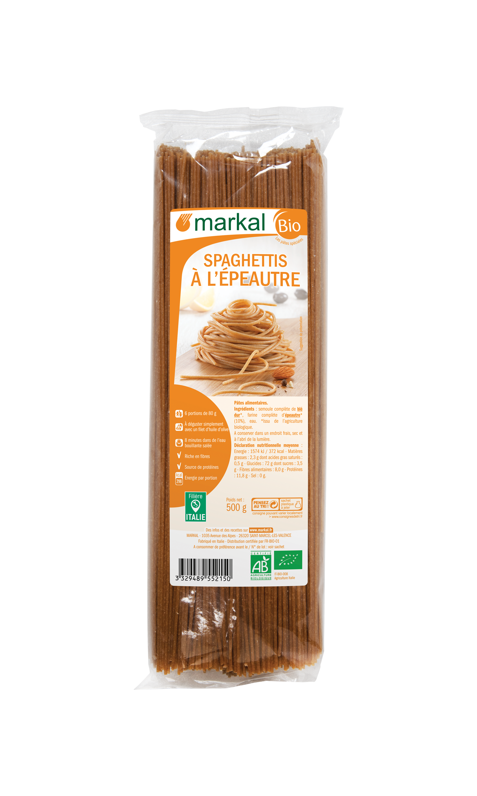 Spaghetti épeautre (10%)