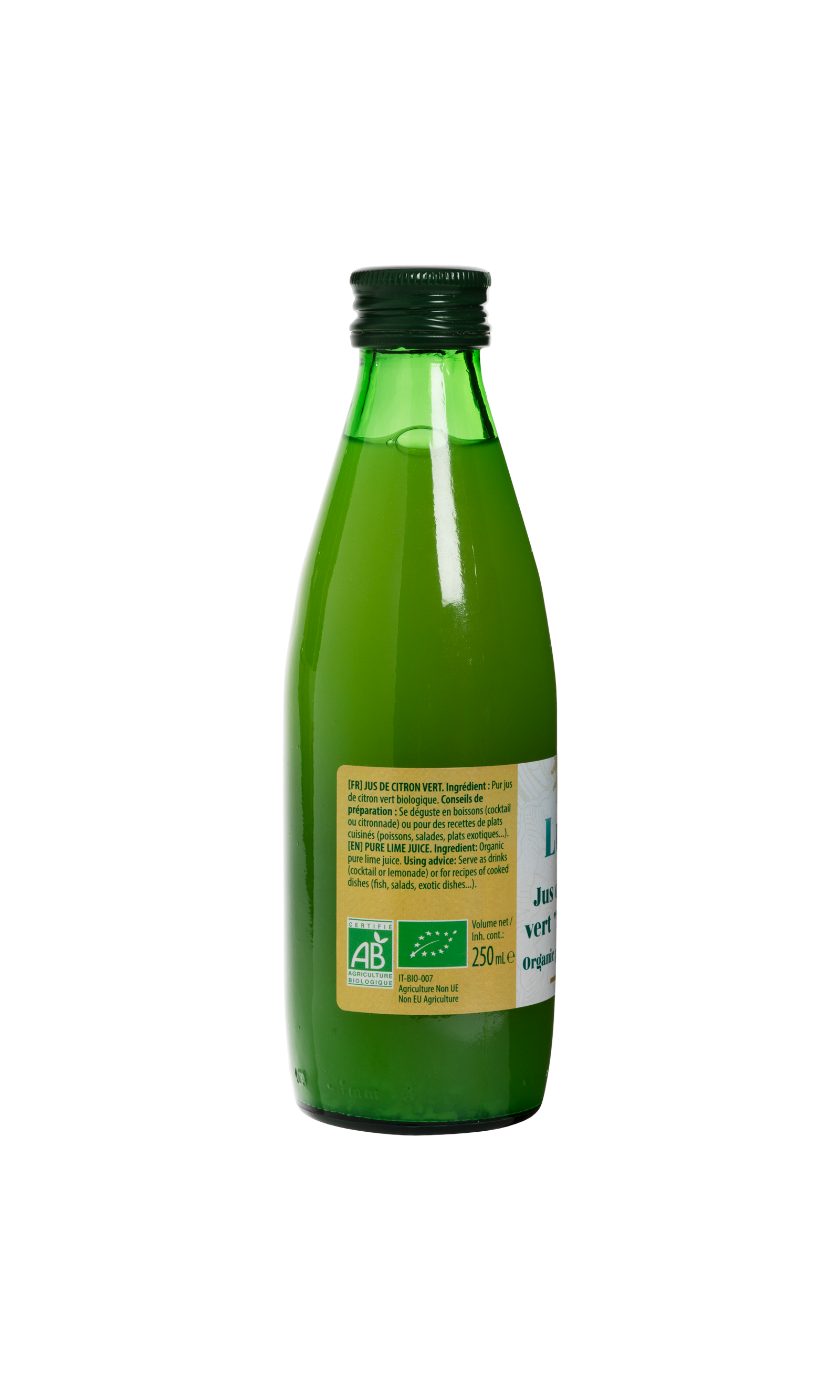 Pur jus de citron bio 25 cl - Pur jus de citron