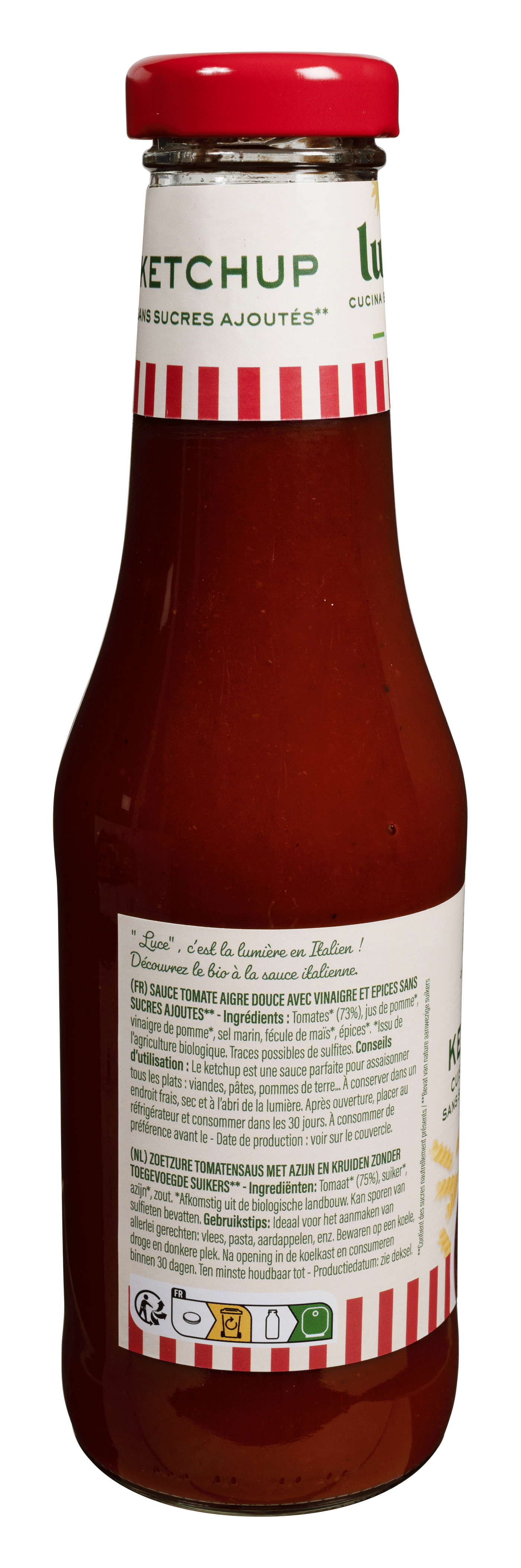 Ketchup sans sucres ajoutés**