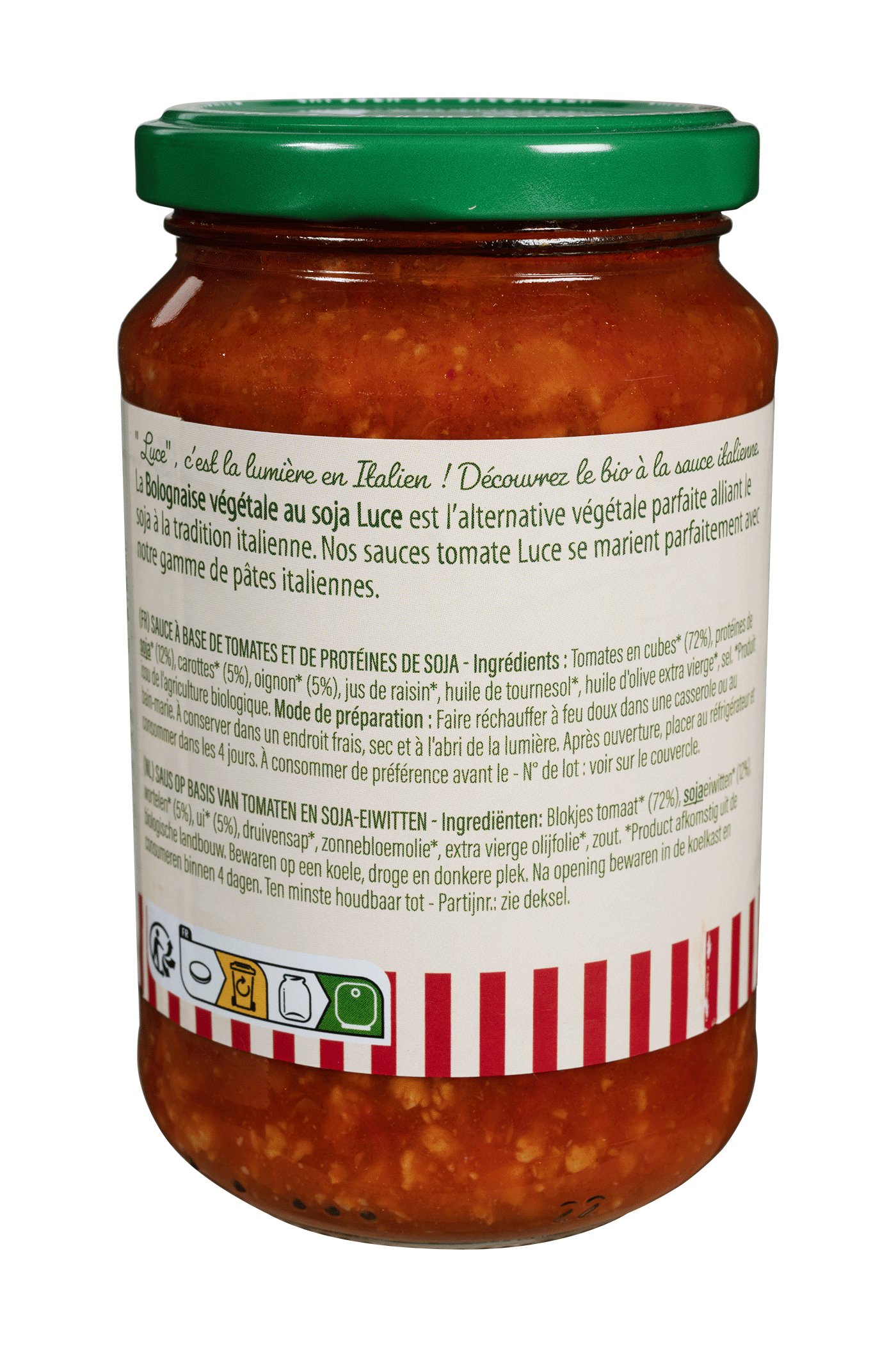 Sauce bolognaise végétale (au soja)