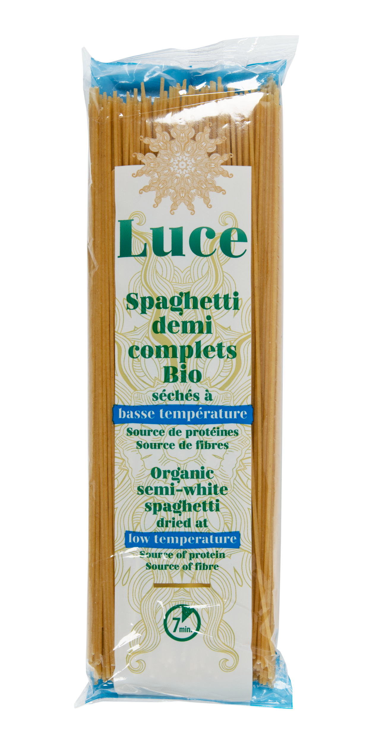 Spaghetti demi-complets séchés à basse température