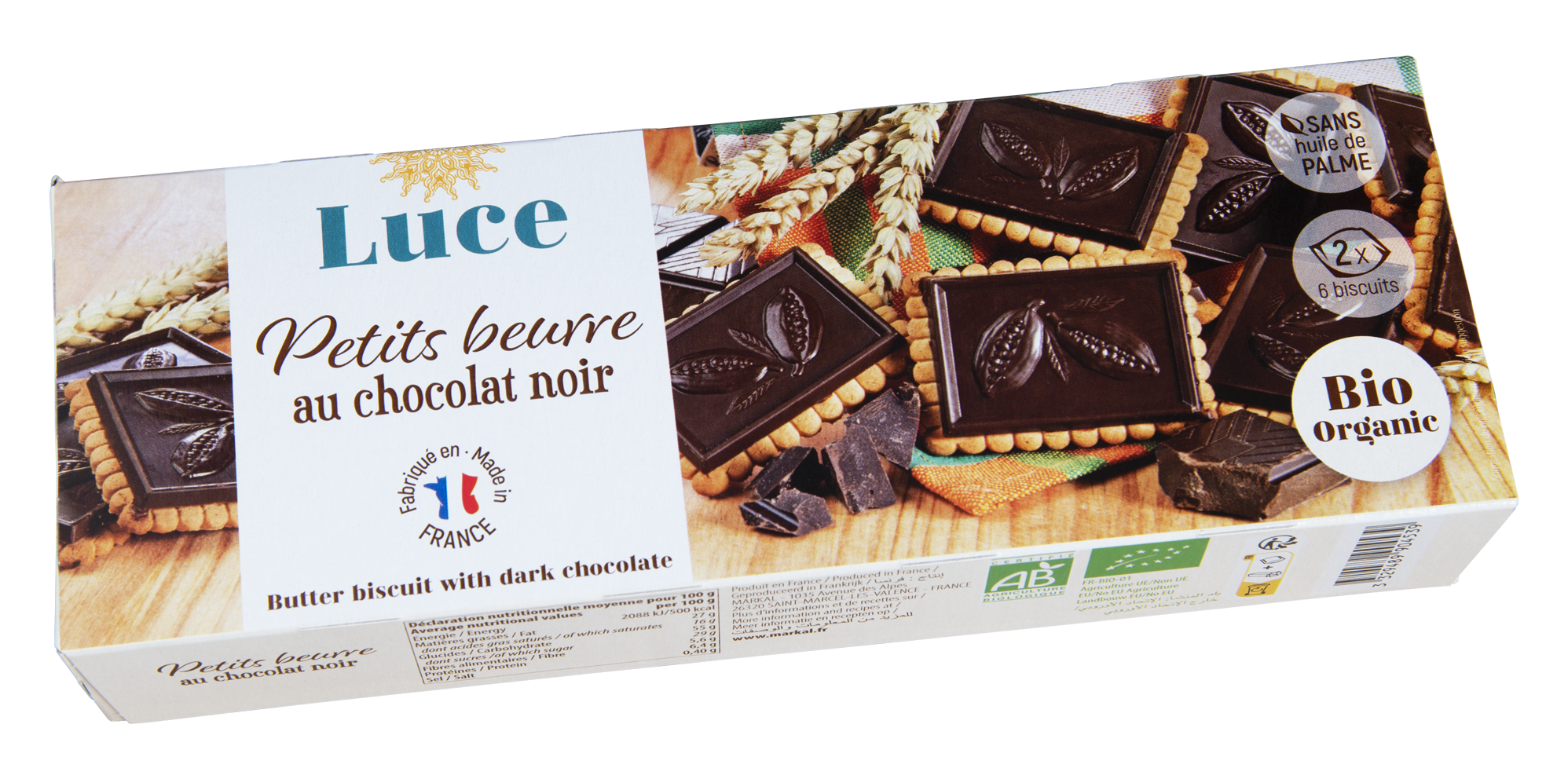 Petits beurres au chocolat noir