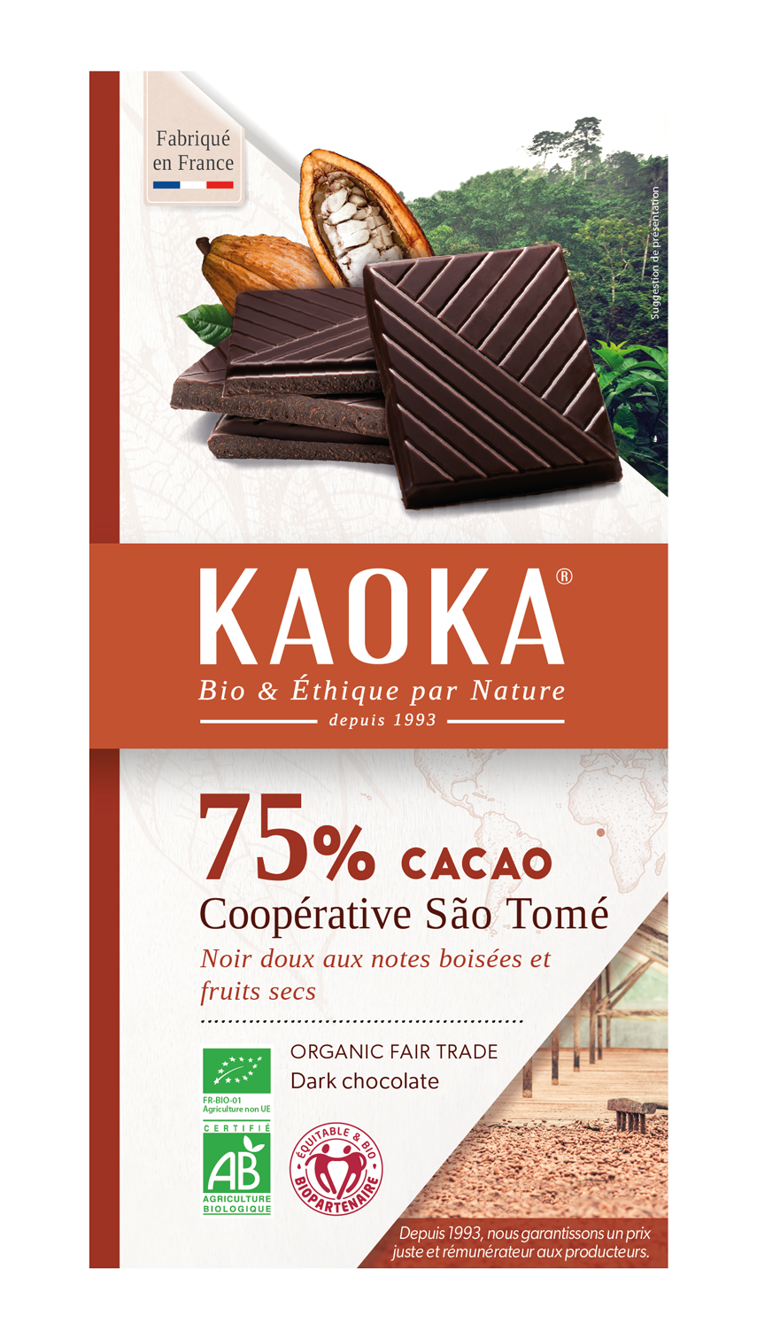 Chocolat noir 75% - Sao Tomé