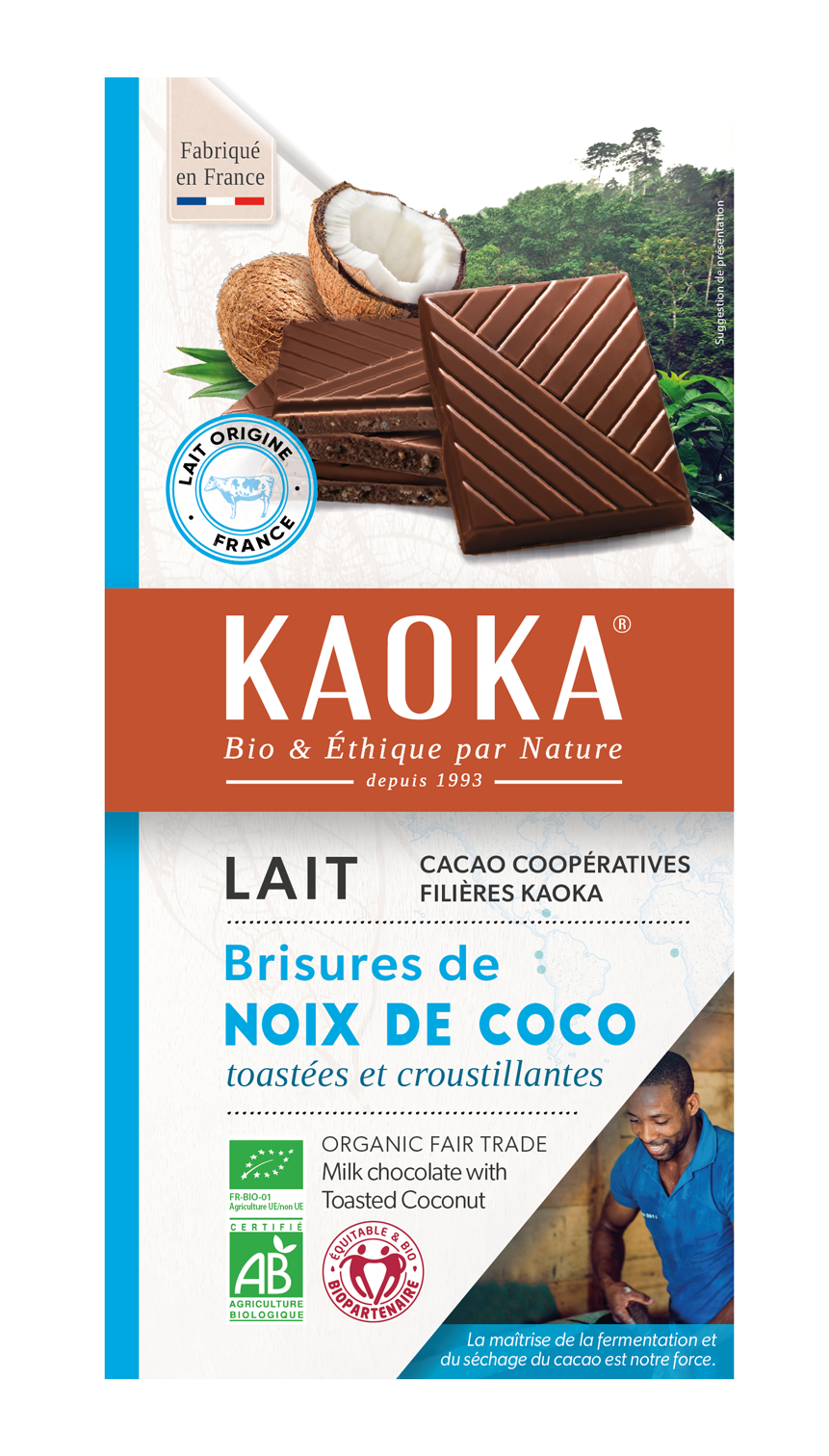 Chocolat noir 58% noix de coco