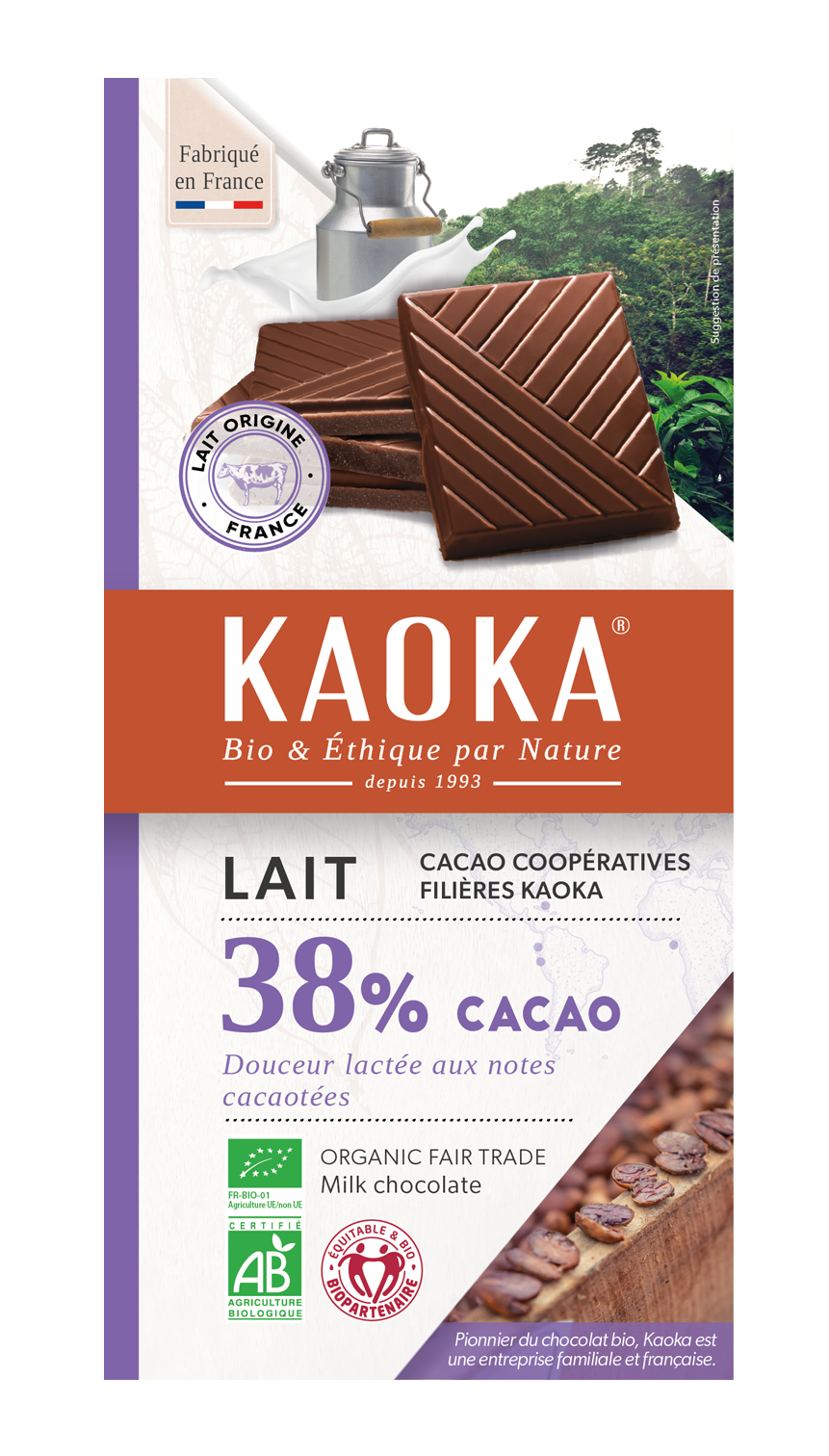 Chocolat au lait 38% cacao