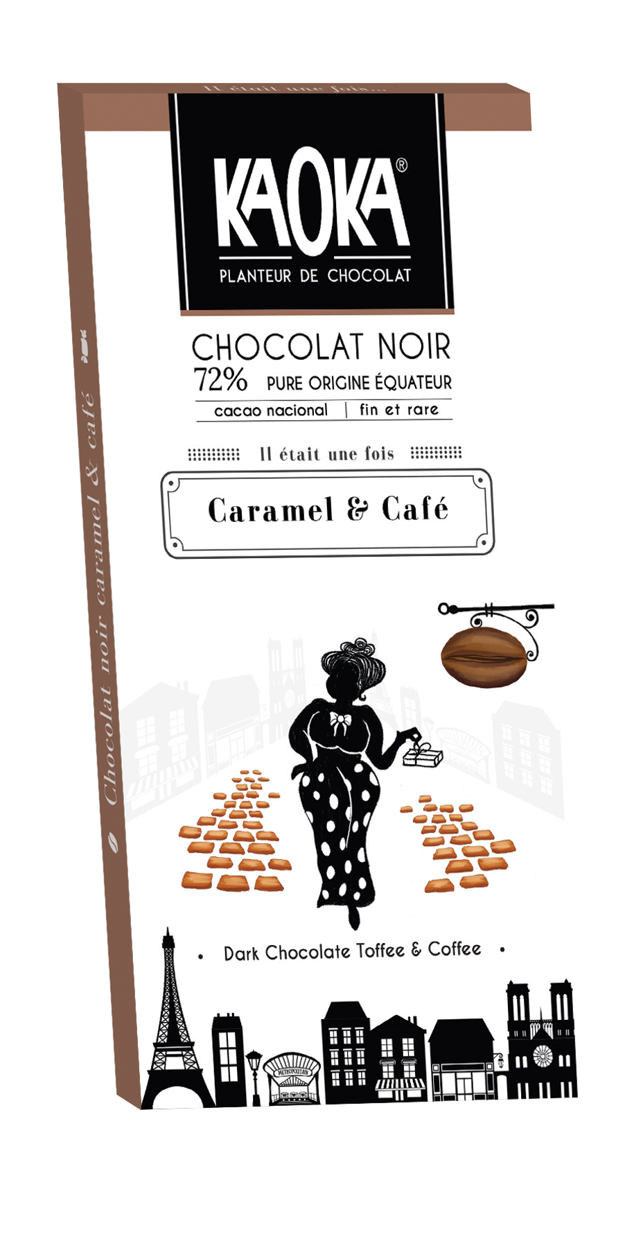 Tablette noir 72% - Café Caramel