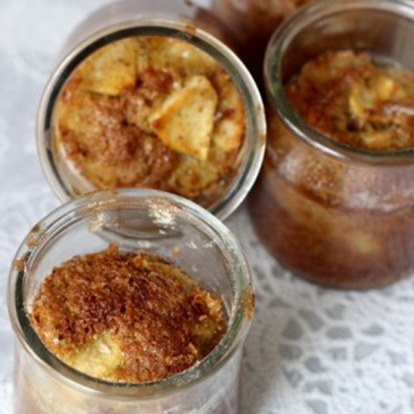 Gâteaux à la farine de souchet et aux pommes