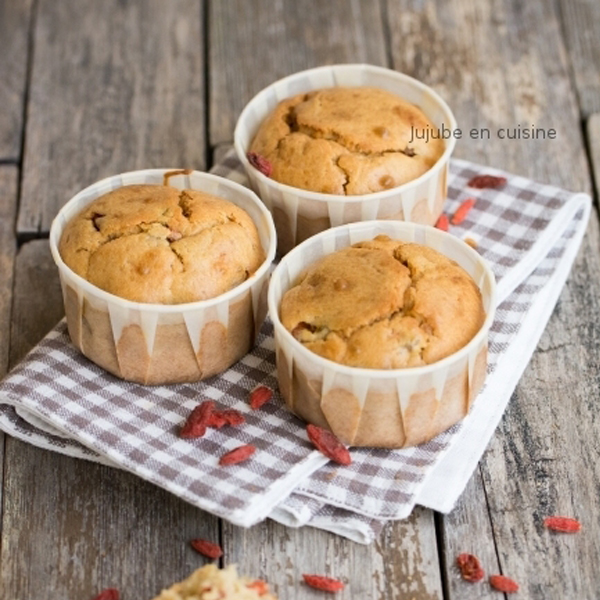 Muffins aux baies de goji