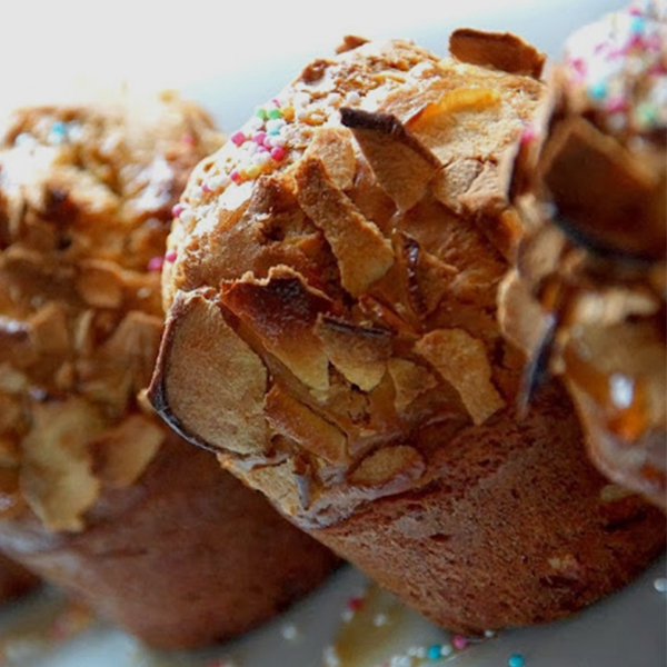 Muffins aux pommes séchées