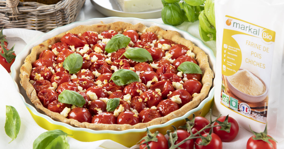 Tarte aux tomates cerises et feta