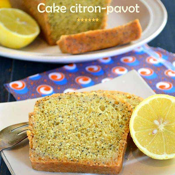 Cake citron-pavot