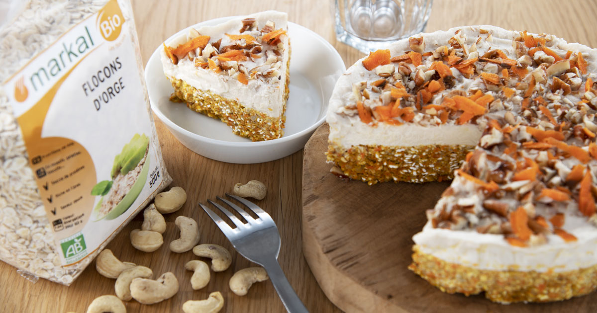 Carrot cake cru et vegan