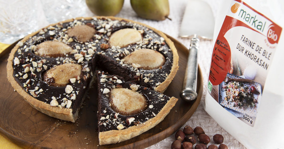 Tarte poire chocolat