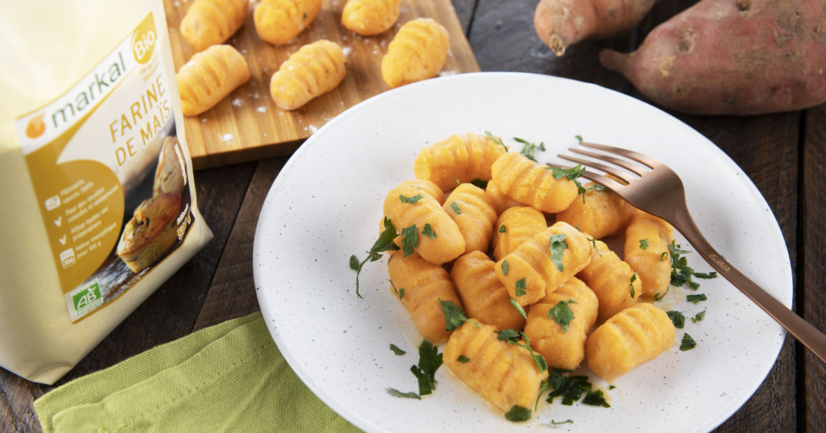 Gnocchis vegan à la patate douce